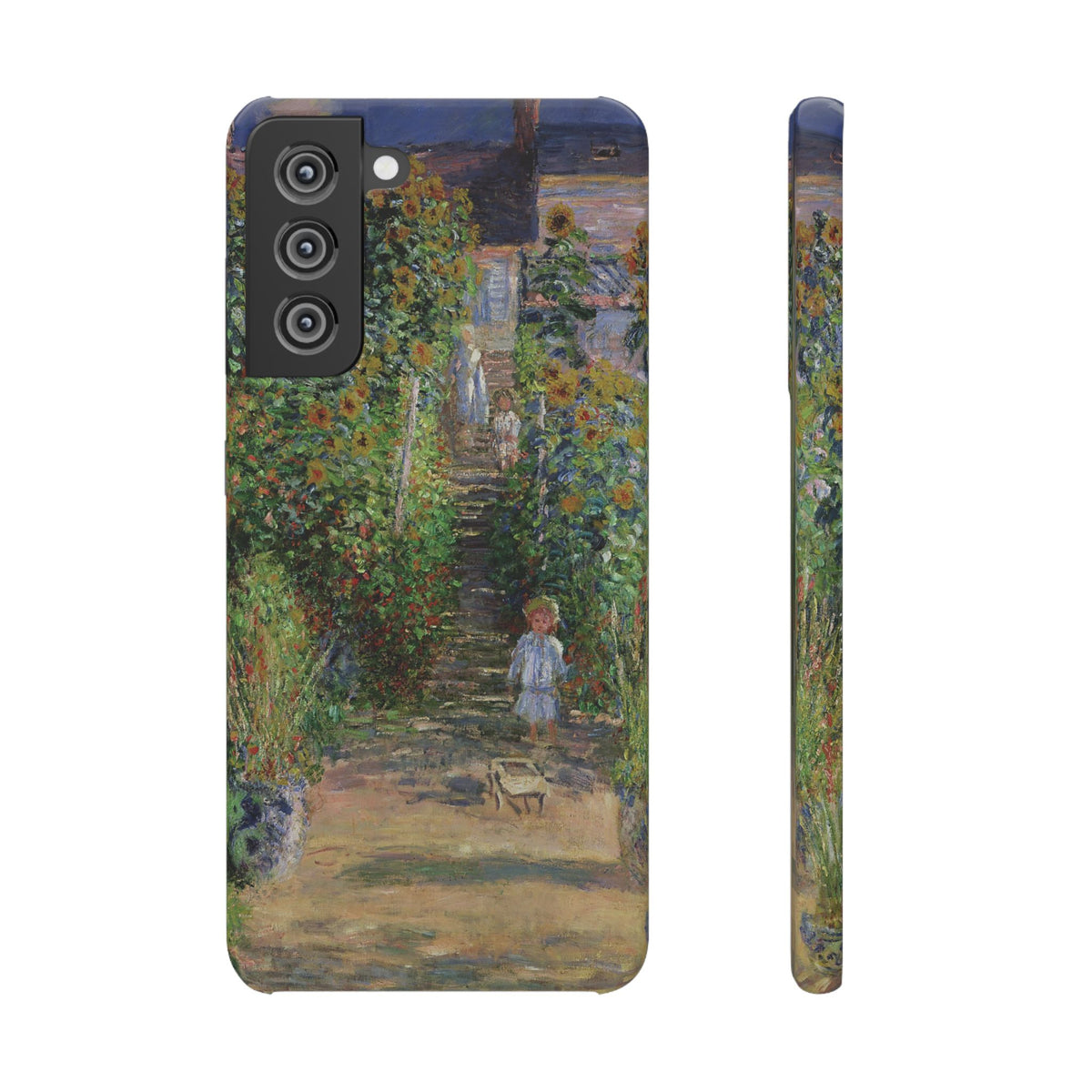 Monets Garden at Vetheuil by Claude Monet - Samsung Slim Case