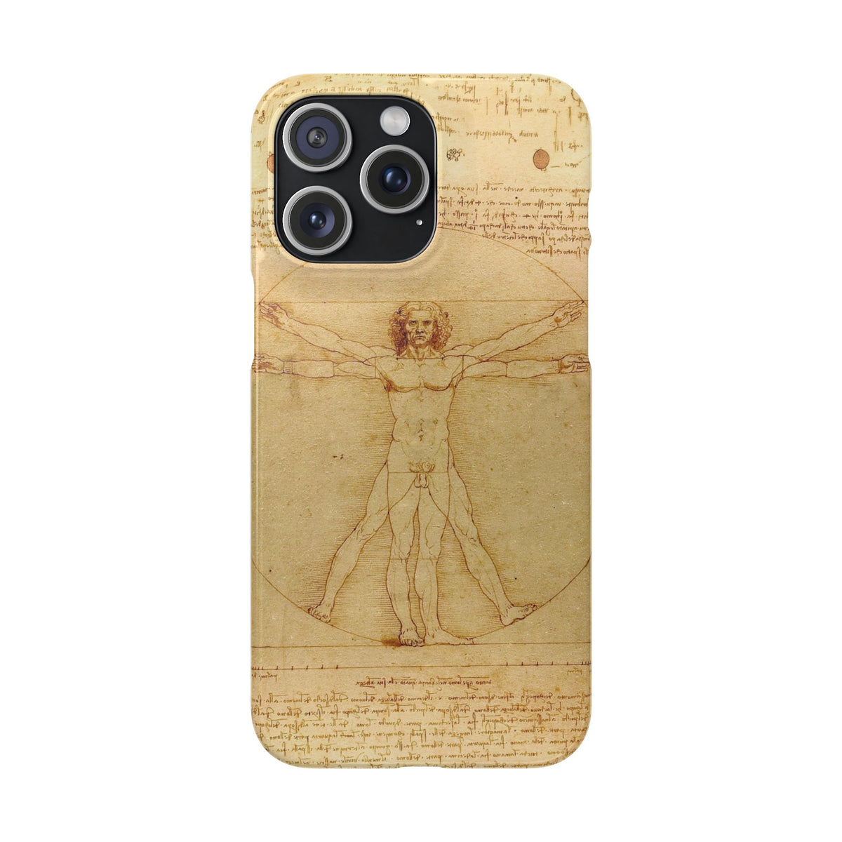 The Vitruvian Man by Leonardo da Vinci - iPhone Slim Case