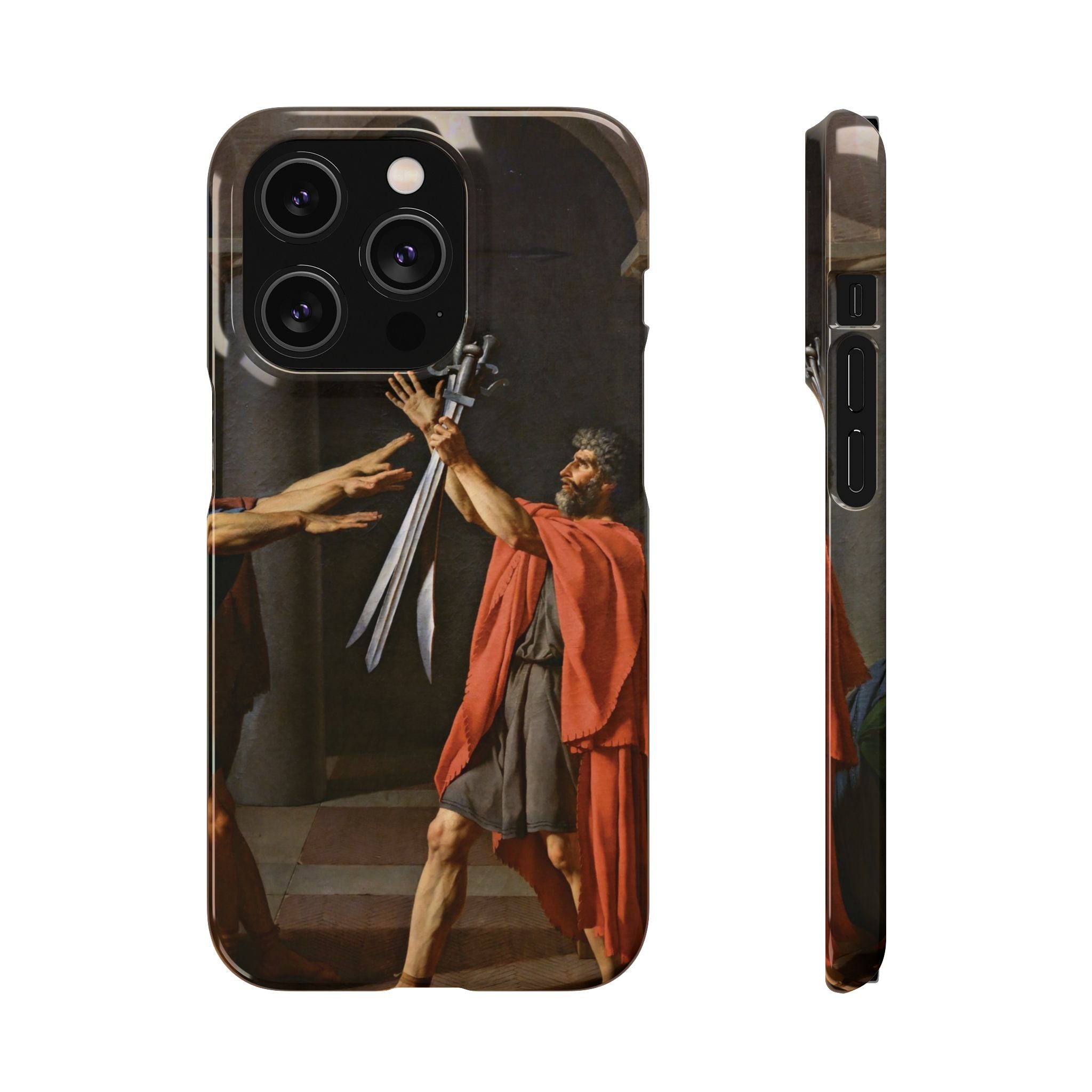 Oath of the Horatii by Jacques-Louis David - iPhone Slim Case