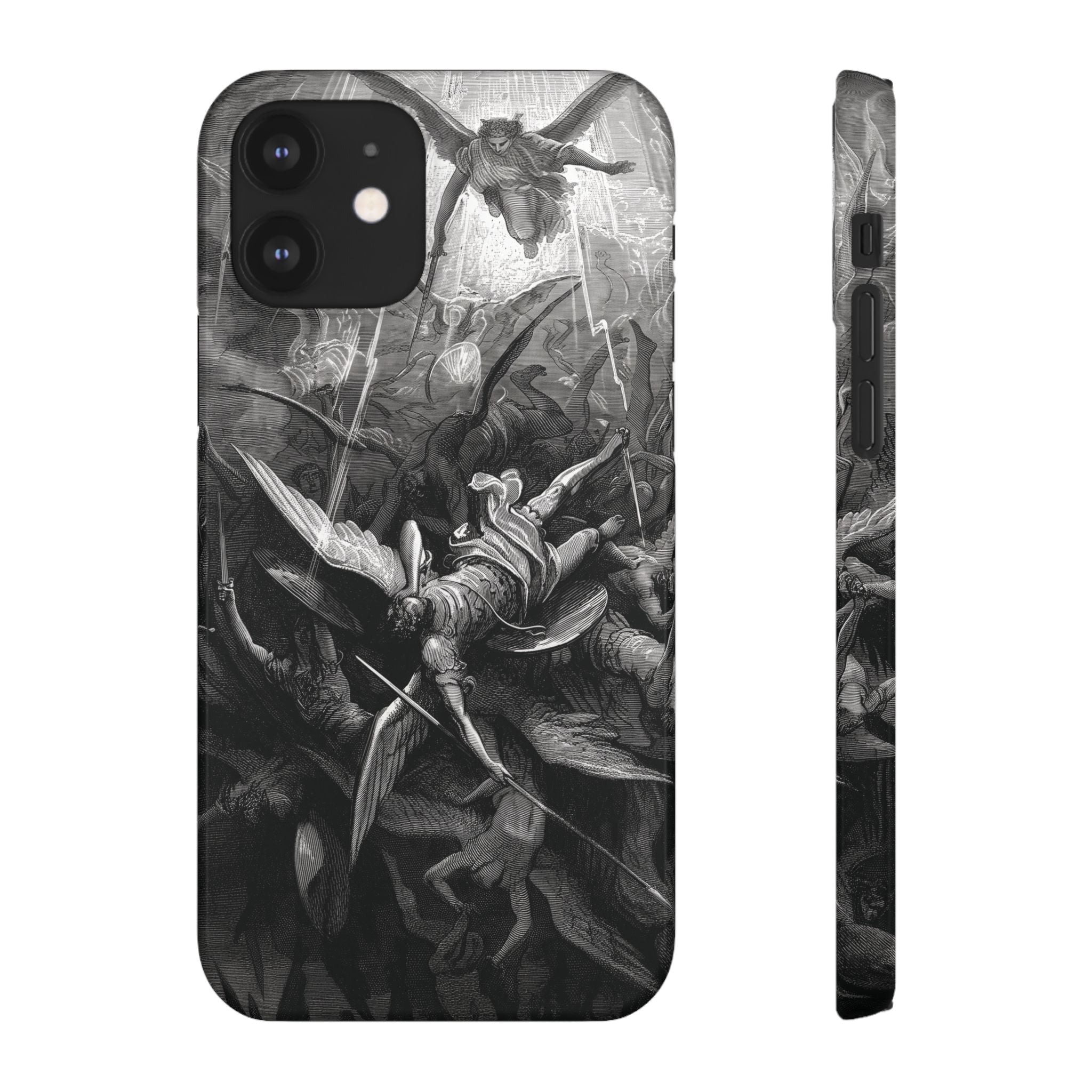 Paradise Lost | The Battle in Heaven by Gustave Doré - iPhone Slim Case