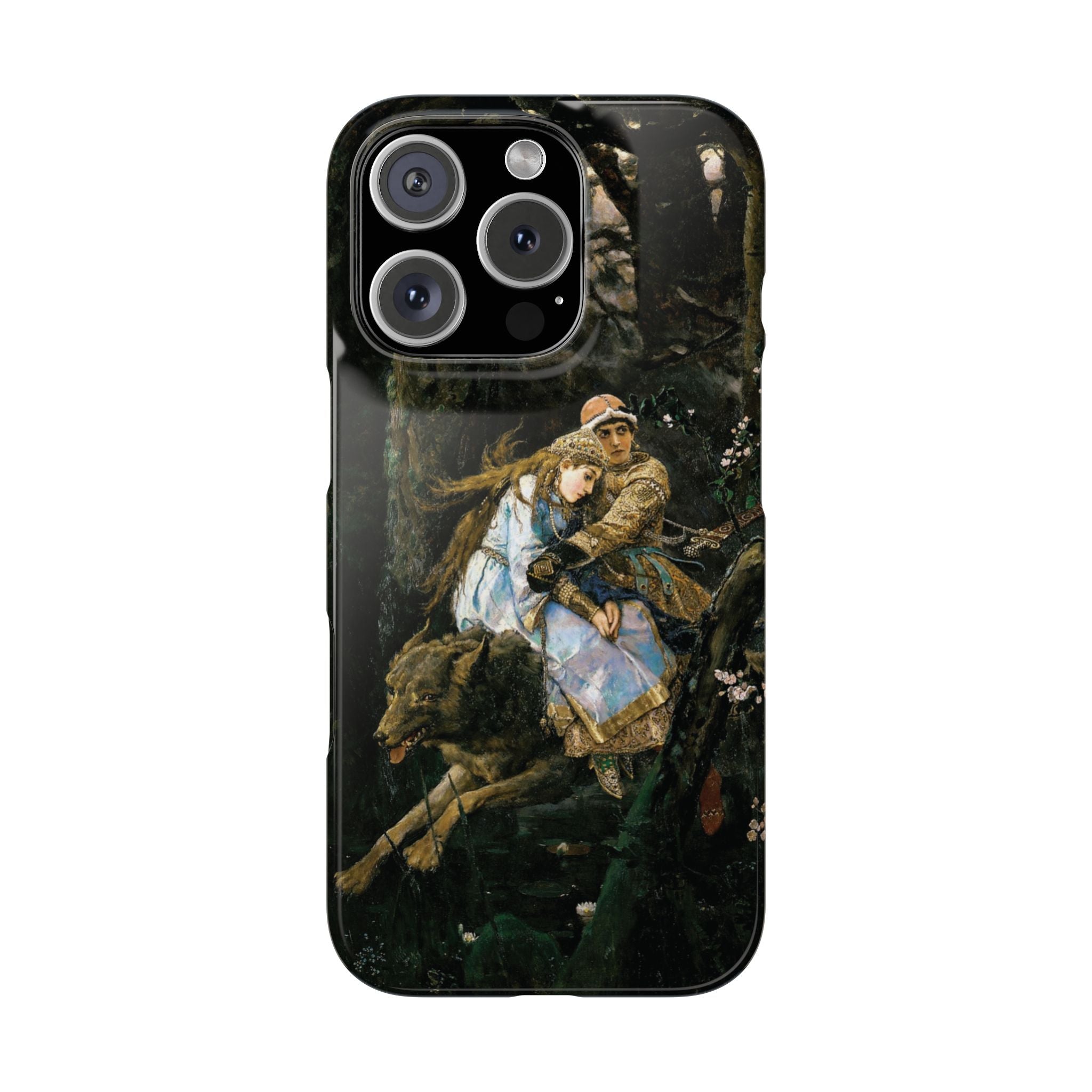 Ivan Tsarevich Riding the Grey Wolf by Viktor Vasnetsov - iPhone Slim Case
