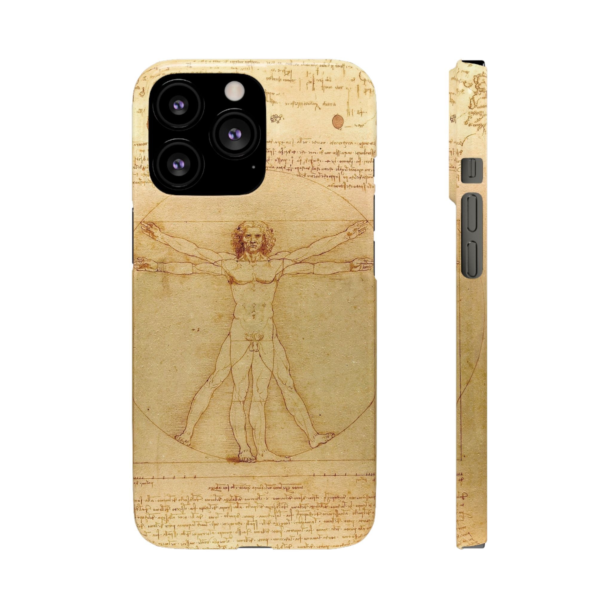 The Vitruvian Man by Leonardo da Vinci - iPhone Slim Case