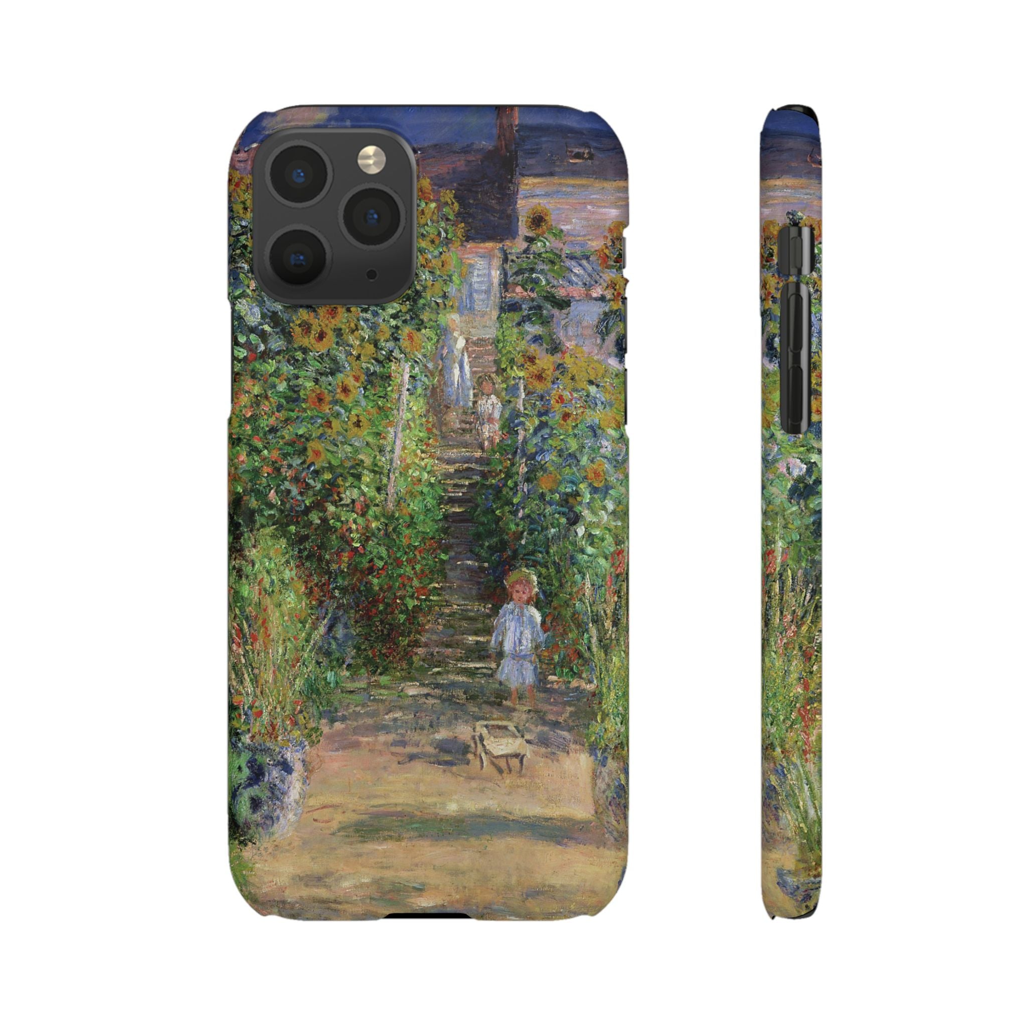Monets Garden at Vetheuil by Claude Monet- iPhone Slim Case
