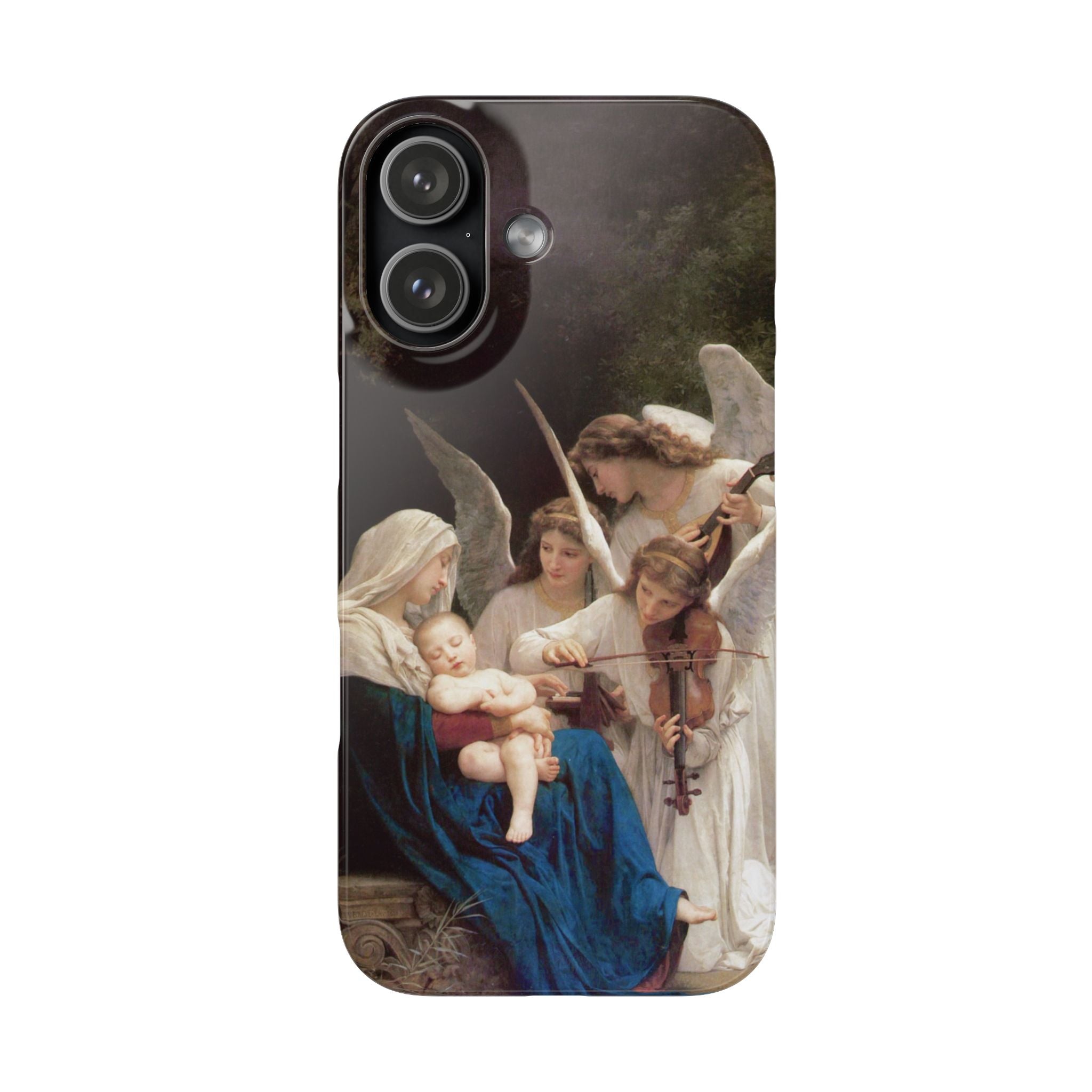 The Virgin of the angels by William-Adolphe Bouguereau - iPhone Slim Case