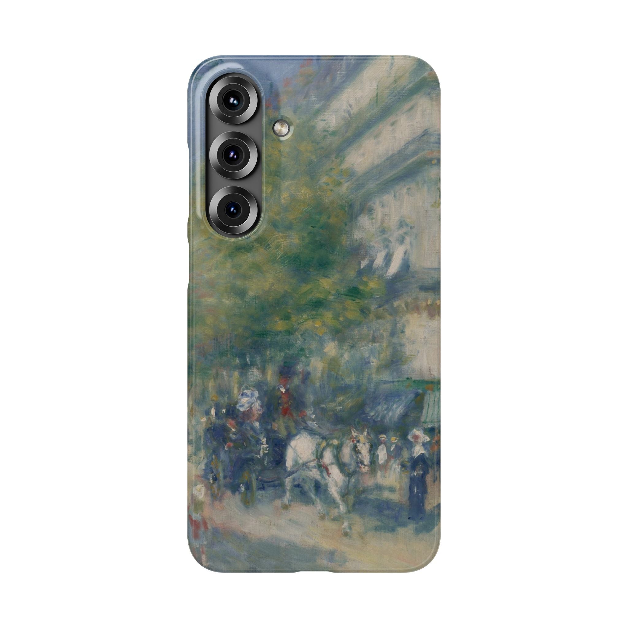 The Grands Boulevards by Pierre Auguste Renoir - Samsung Slim Case