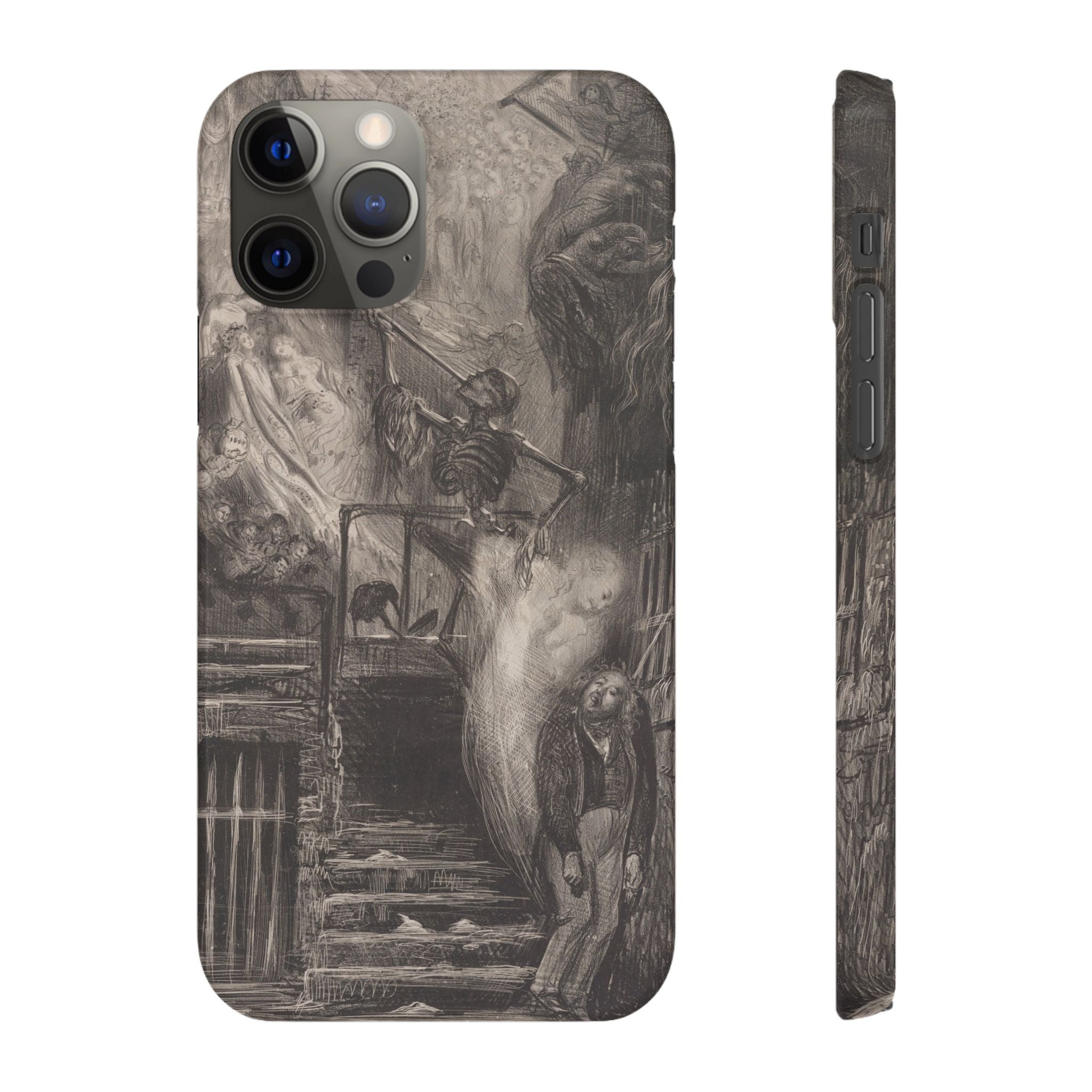La Rue de la Vieille Lanterne by Gustave Doré - iPhone Slim Case