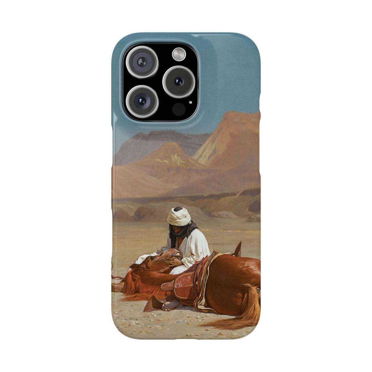 Rider and his Steed in the Desert by Jean-Leon Gerome - iPhone Slim Case