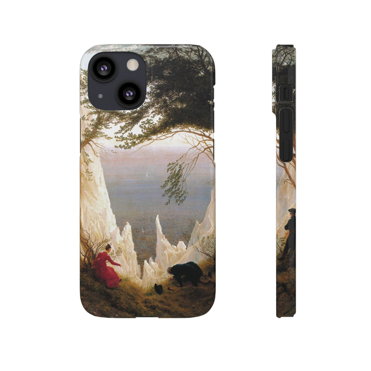 Chalk Cliffs on Rügen by Caspar David Friedrich - iPhone Slim Case