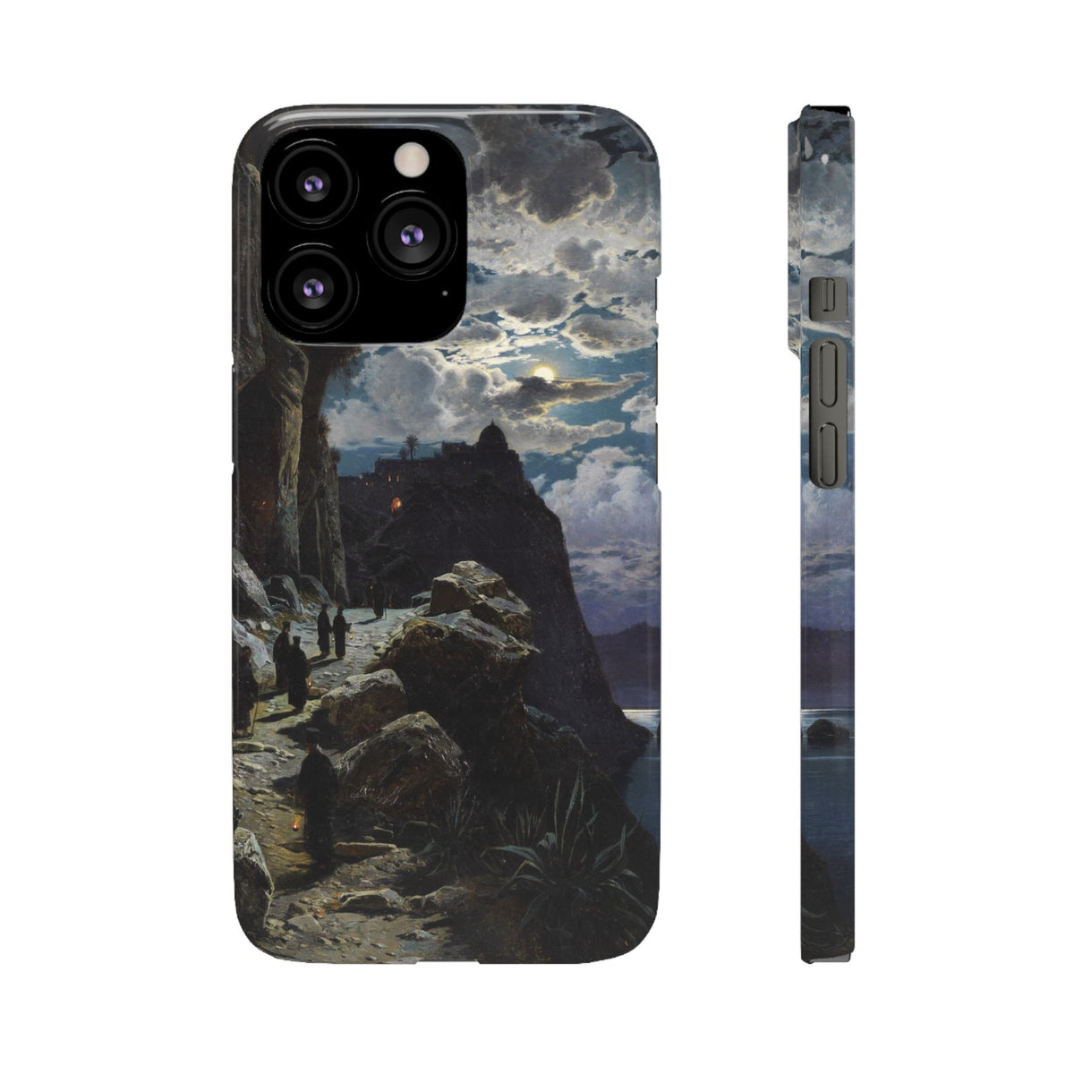 Procession of Monks on Mount Athos by Hermann Corrodi - iPhone Slim Case