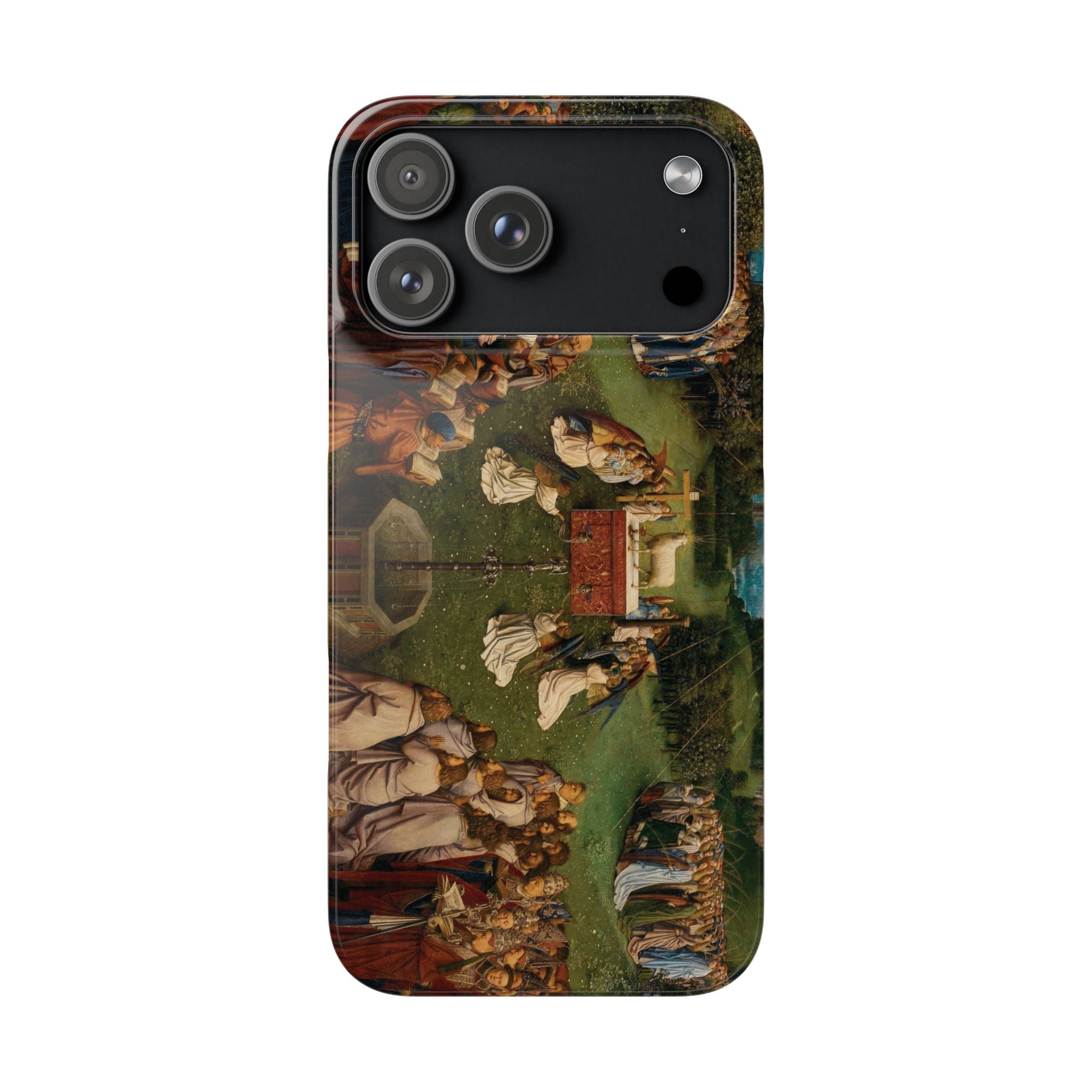 Adoration of the Lamb from the Ghent Altarpiece by Hubert van Eyck- iPhone Slim Case