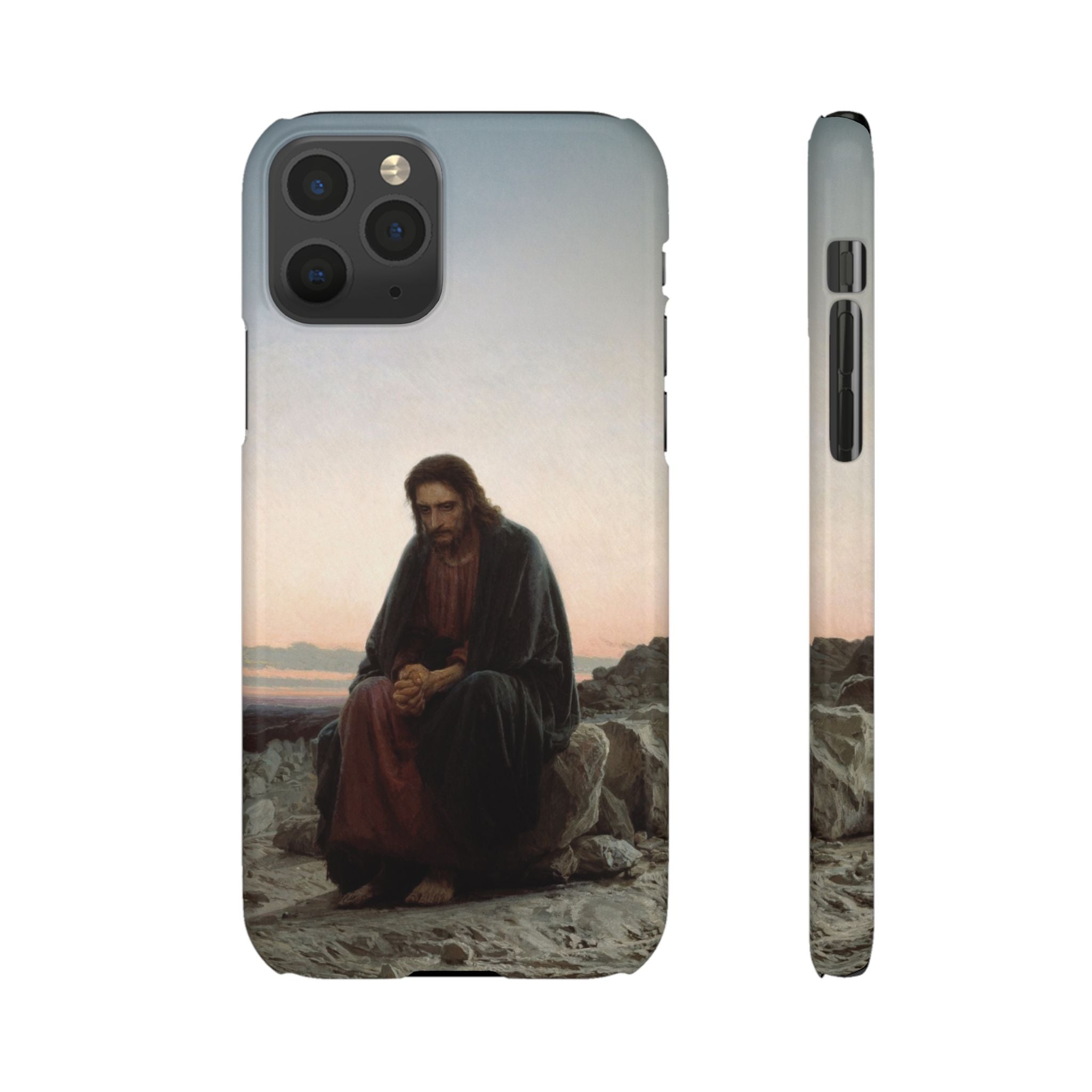 Christ in the Desert by Ivan Kramskoy - iPhone Slim Case