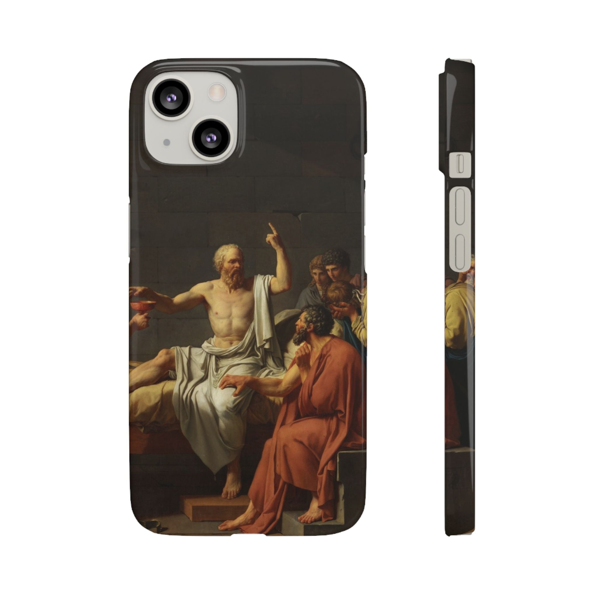 The Death of Socrates by Jacques-Louis David - iPhone Slim Case