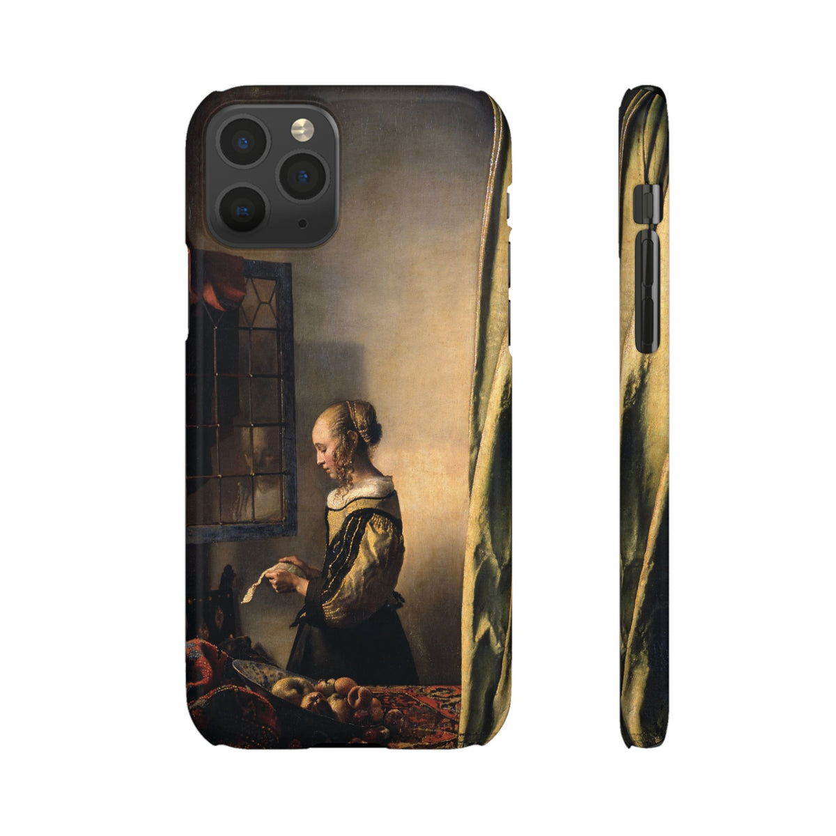 Girl Reading a Letter by an Open Window by Johannes Vermeer - iPhone Slim Case