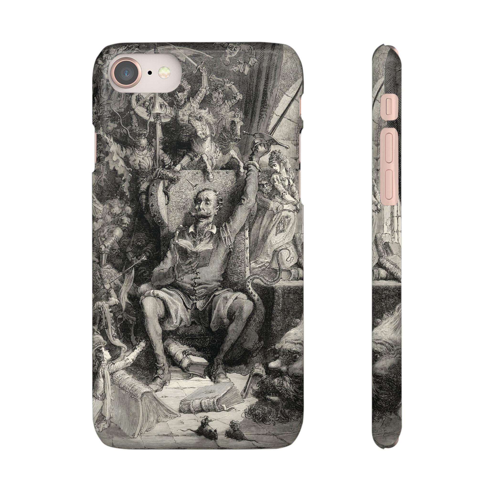 Don Quixote and His Visions by Gustave Doré - iPhone Slim Case