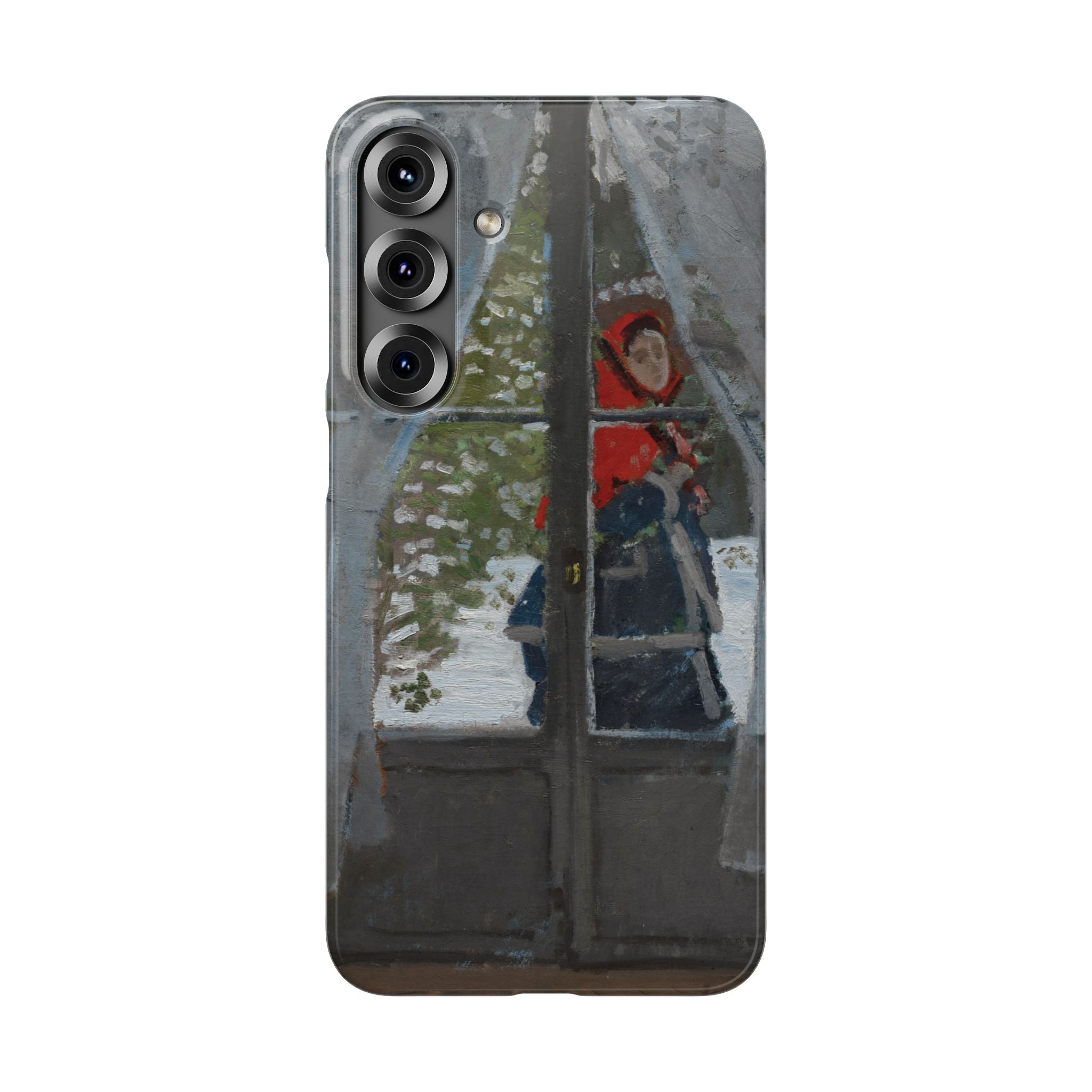 Le mouchoir rouge by Claude Monet - Samsung Slim Case
