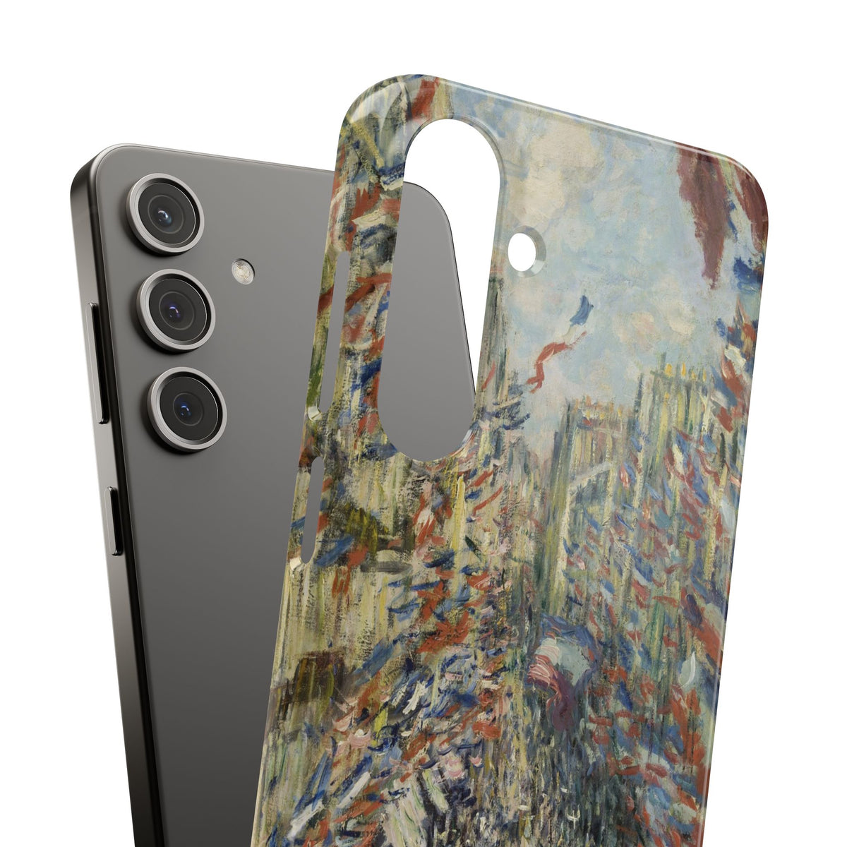La Rue Montorgueil a Parigi di Claude Monet - Cover sottile per Samsung