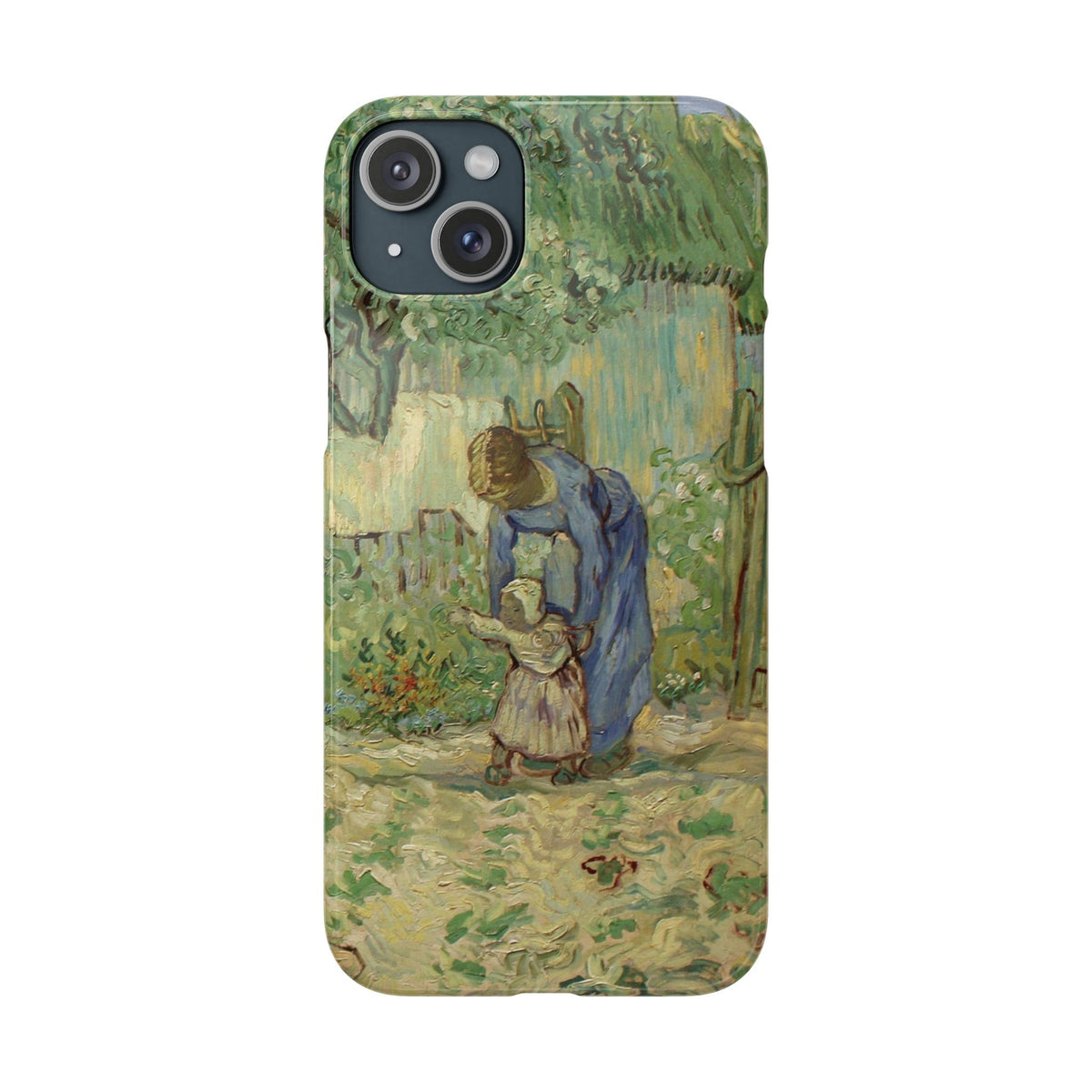 First Steps after Millet by Vincent van Gogh - iPhone Slim Case