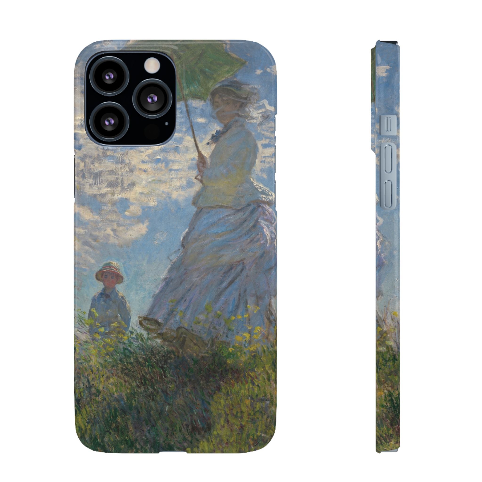 Madame Monet and Her Son by Claude Monet - iPhone Slim Case