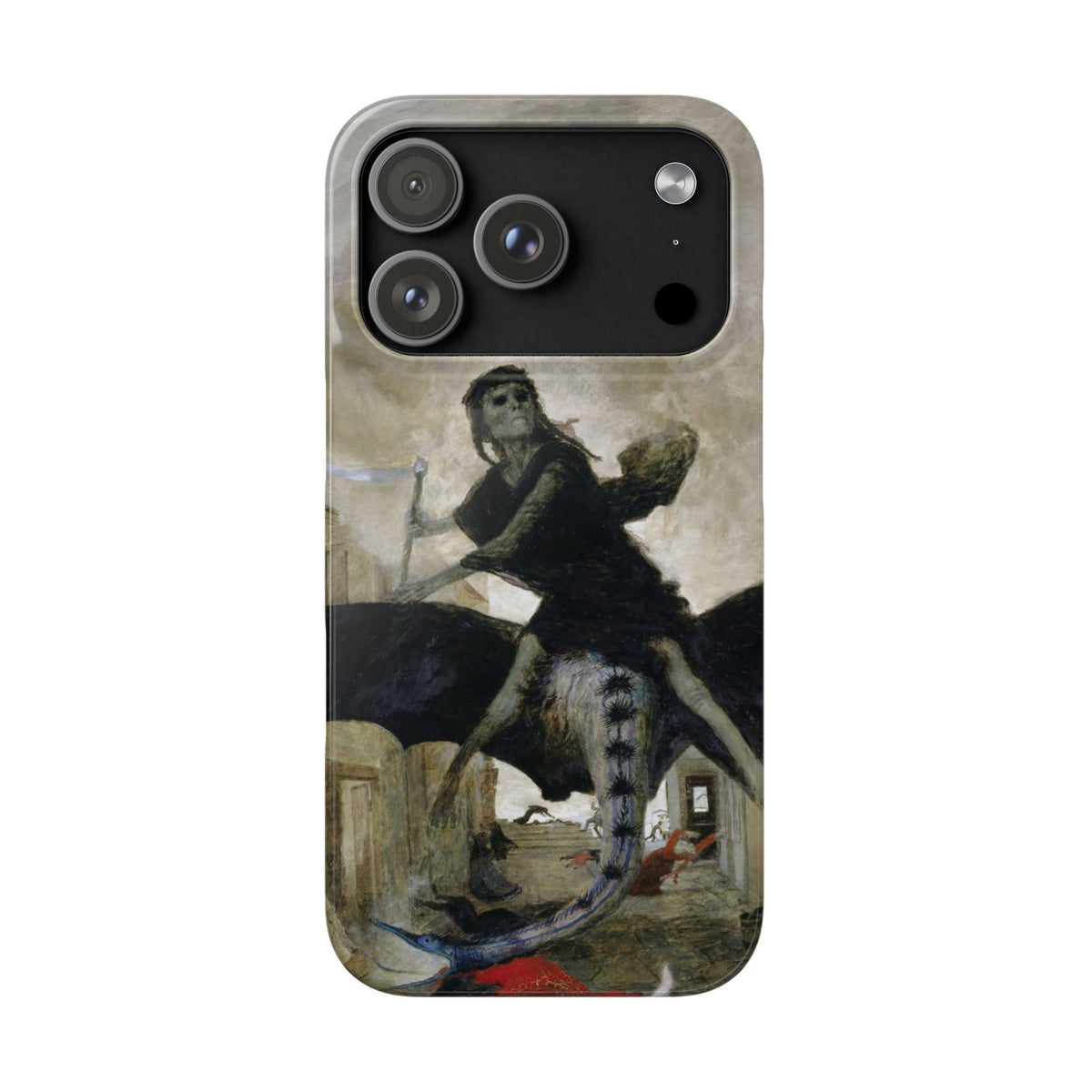 The Plague by Arnold Böcklin - iPhone Slim Case