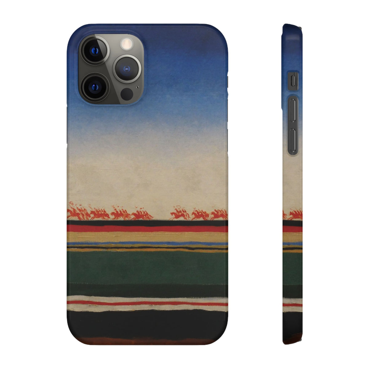 Red Cavalry Riding by Kazimir Malevich - iPhone Slim Case