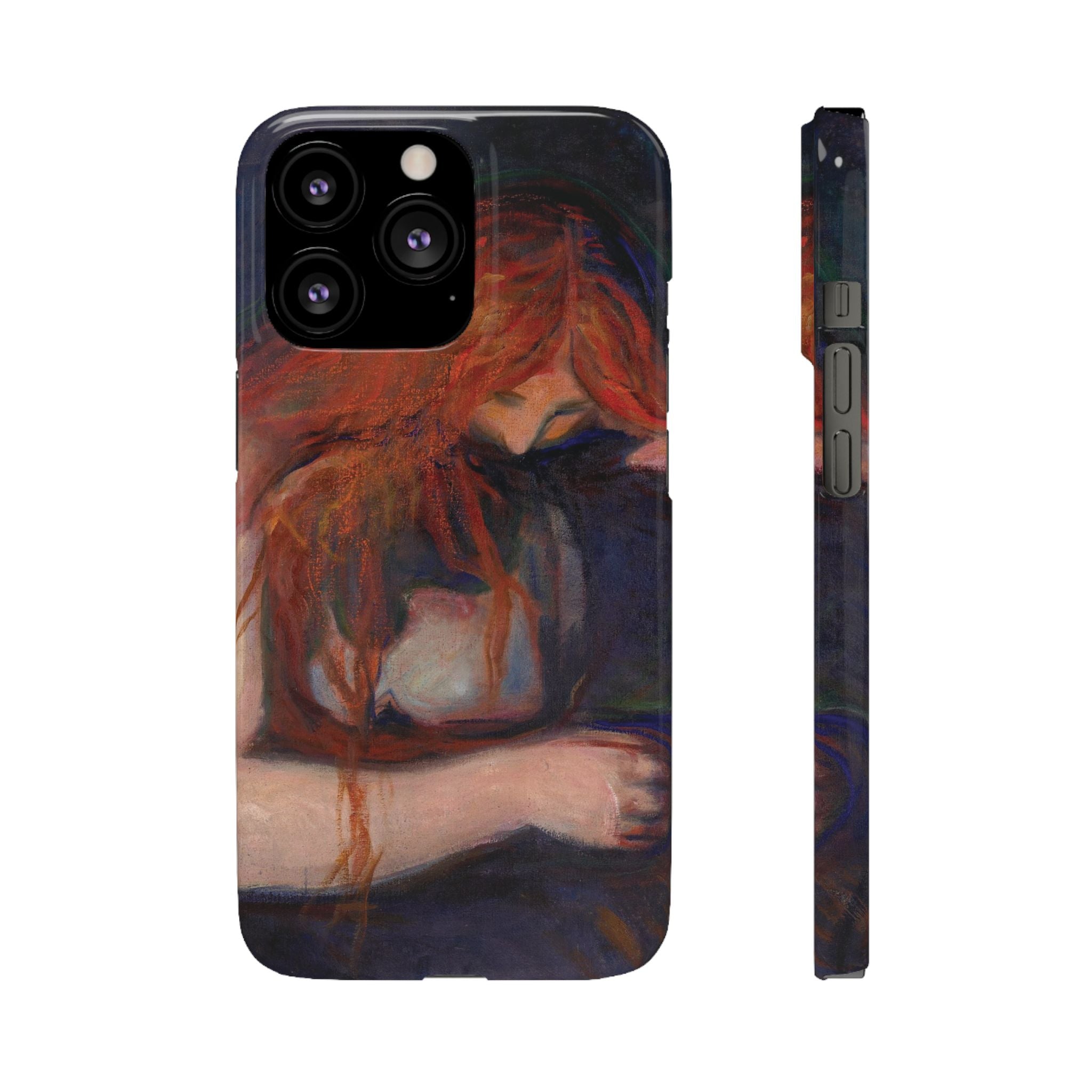 Vampire by Edvard Munch - iPhone Slim Case