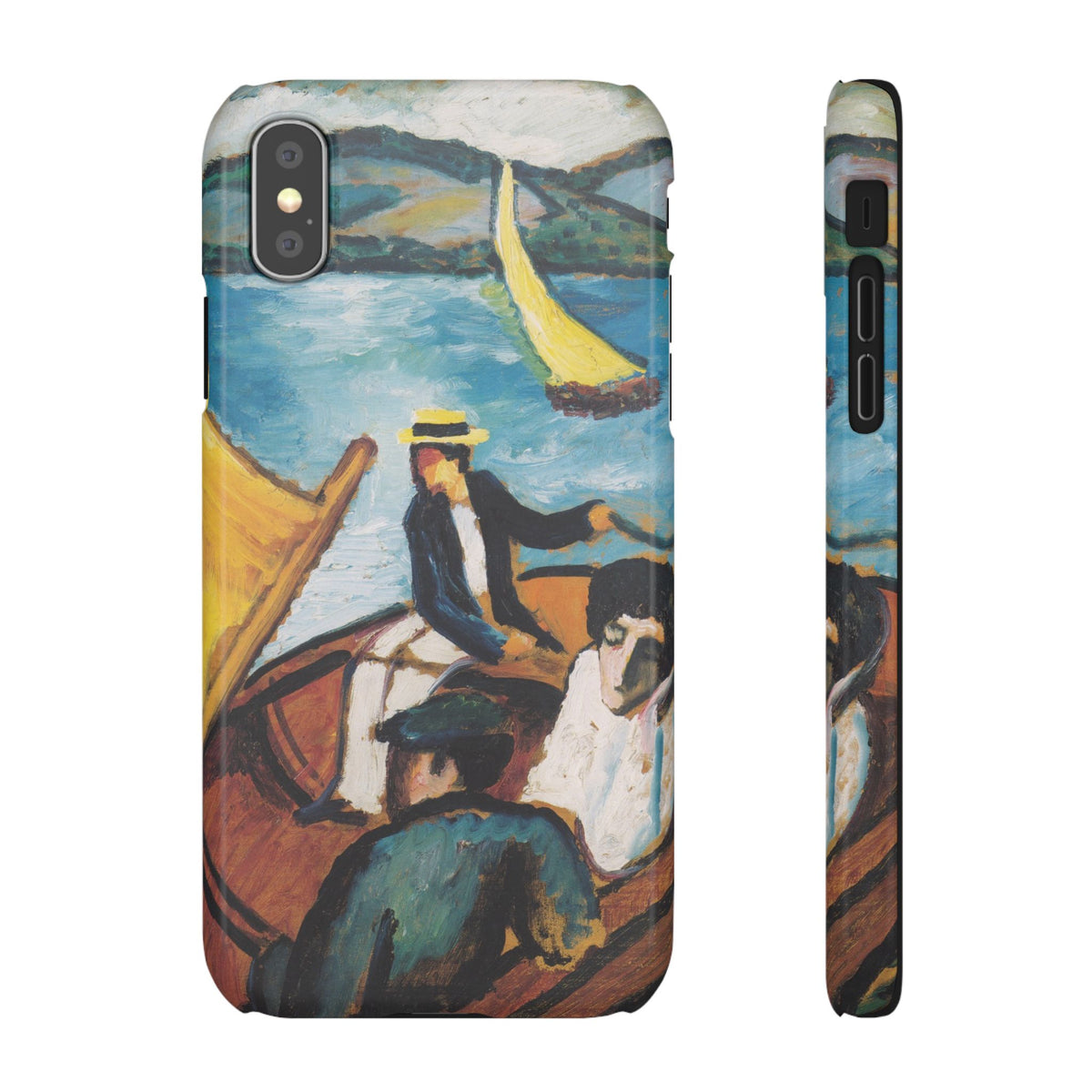 Sailing Boat on the Tegernsee by August Macke - iPhone Slim Case