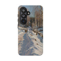 Sleigh ride on a sunny winter day by Peder Mork Monsted - Samsung Tough Case