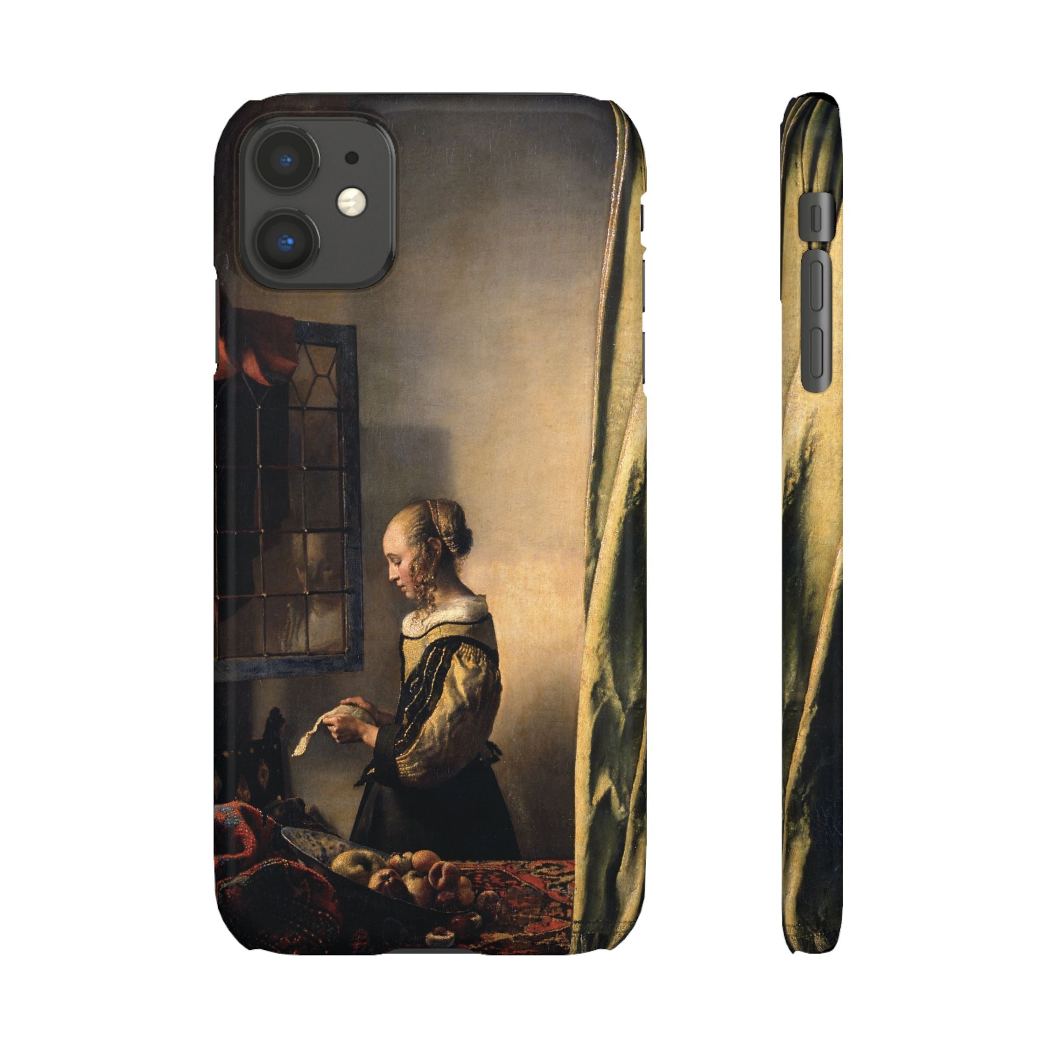 Girl Reading a Letter by an Open Window by Johannes Vermeer - iPhone Slim Case
