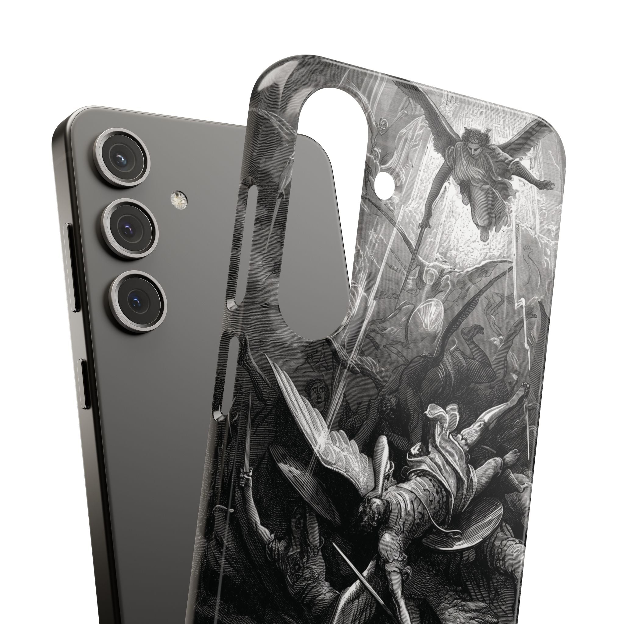 Paradise Lost |The Battle in Heaven by Gustave Doré - Samsung Slim Case