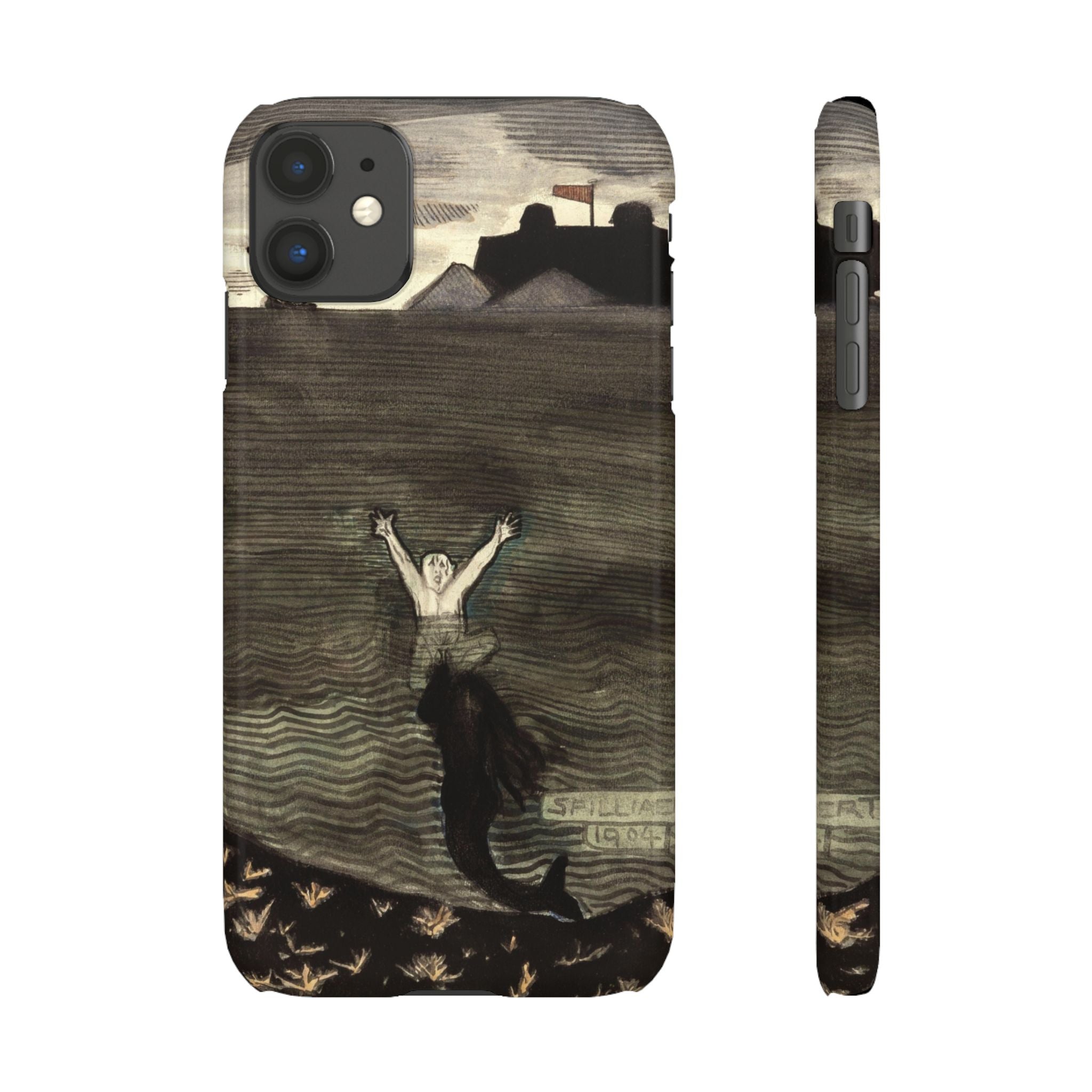 The Call of the Mermaid The Drowning by Leon Spilliaert - iPhone Slim Case