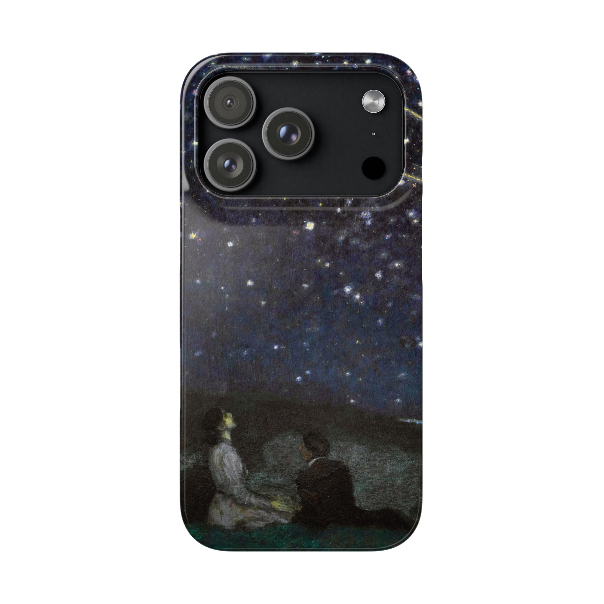 Falling Stars by Franz von Stuck - iPhone Slim Case