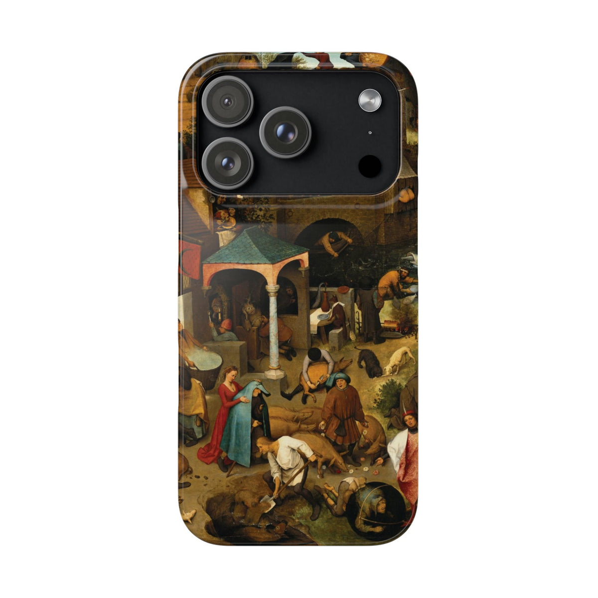 The Dutch Proverbs by Pieter Bruegel the Elder - iPhone Slim Case