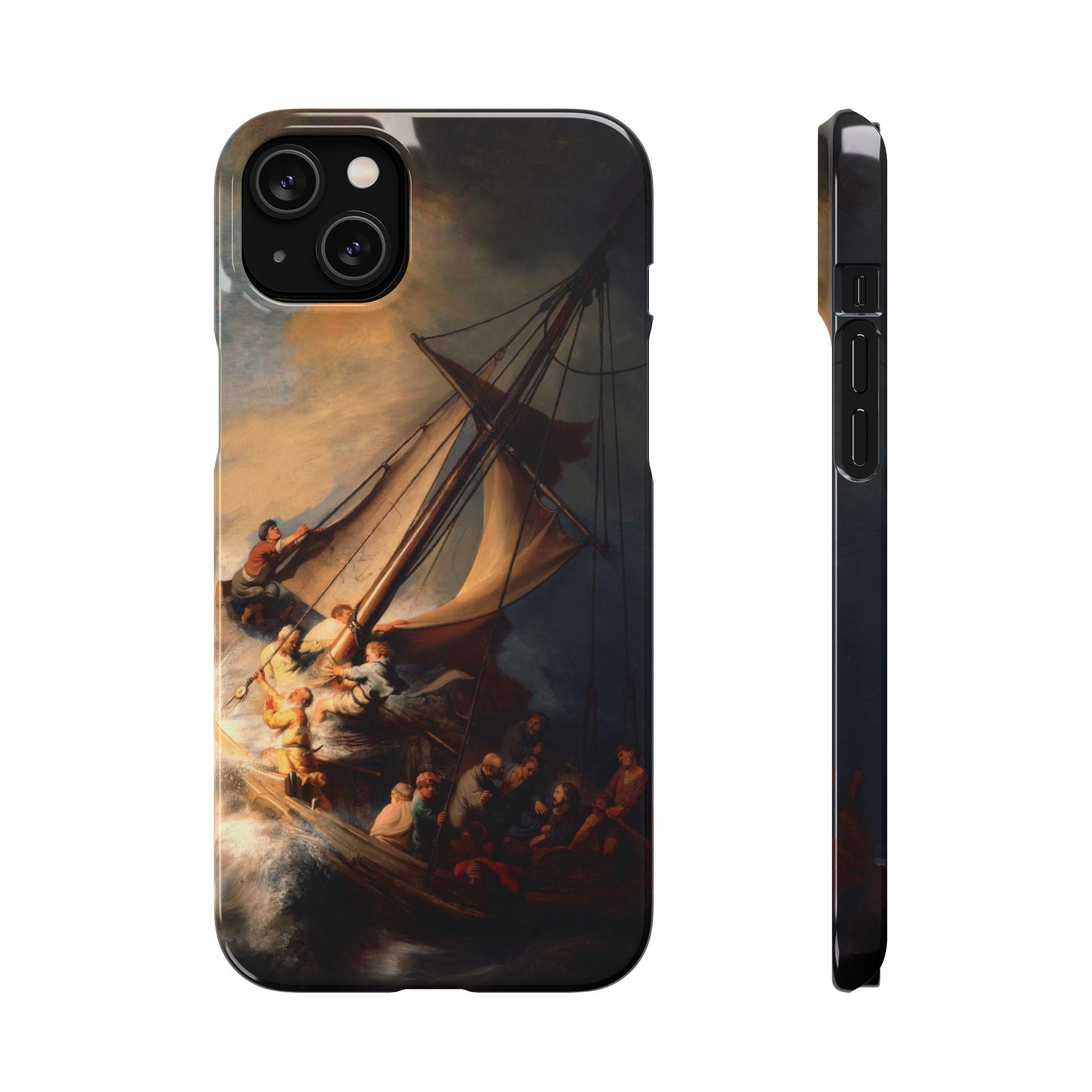 The Storm on the Sea of Galilee by Rembrandt - iPhone Slim Case