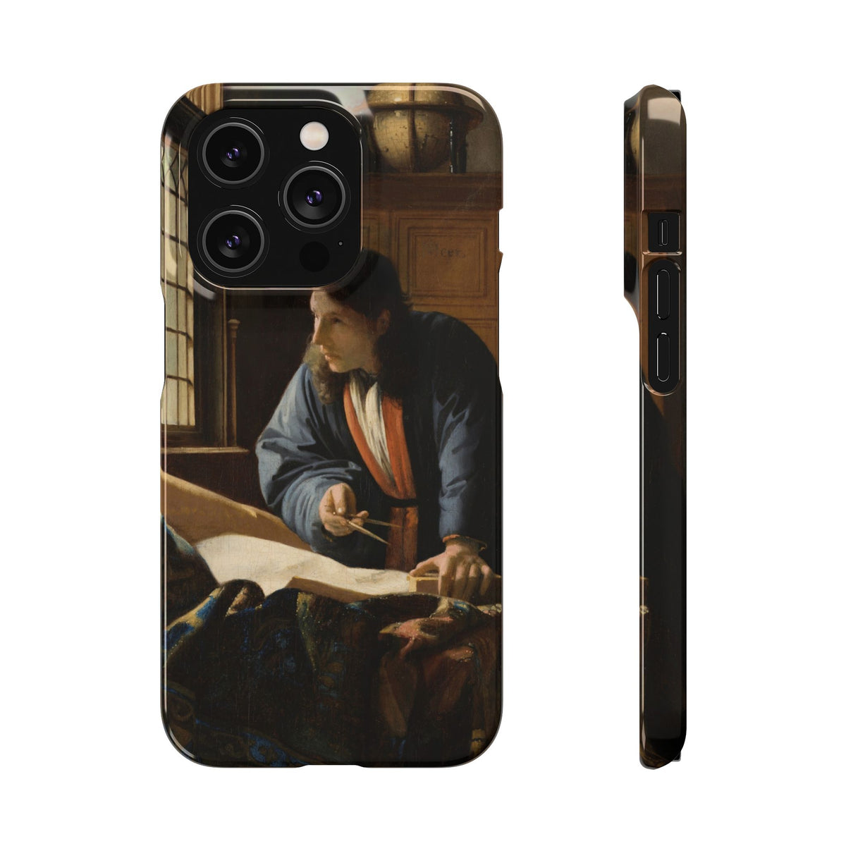 The Geographer by Johannes Vermeer - iPhone Slim Case