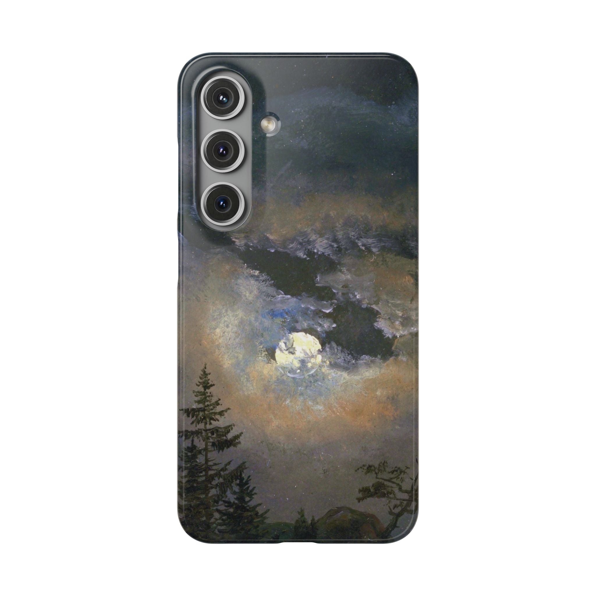Study of a Cloud and Landscape by Moonlight by Johan Dahl - Samsung Slim Case