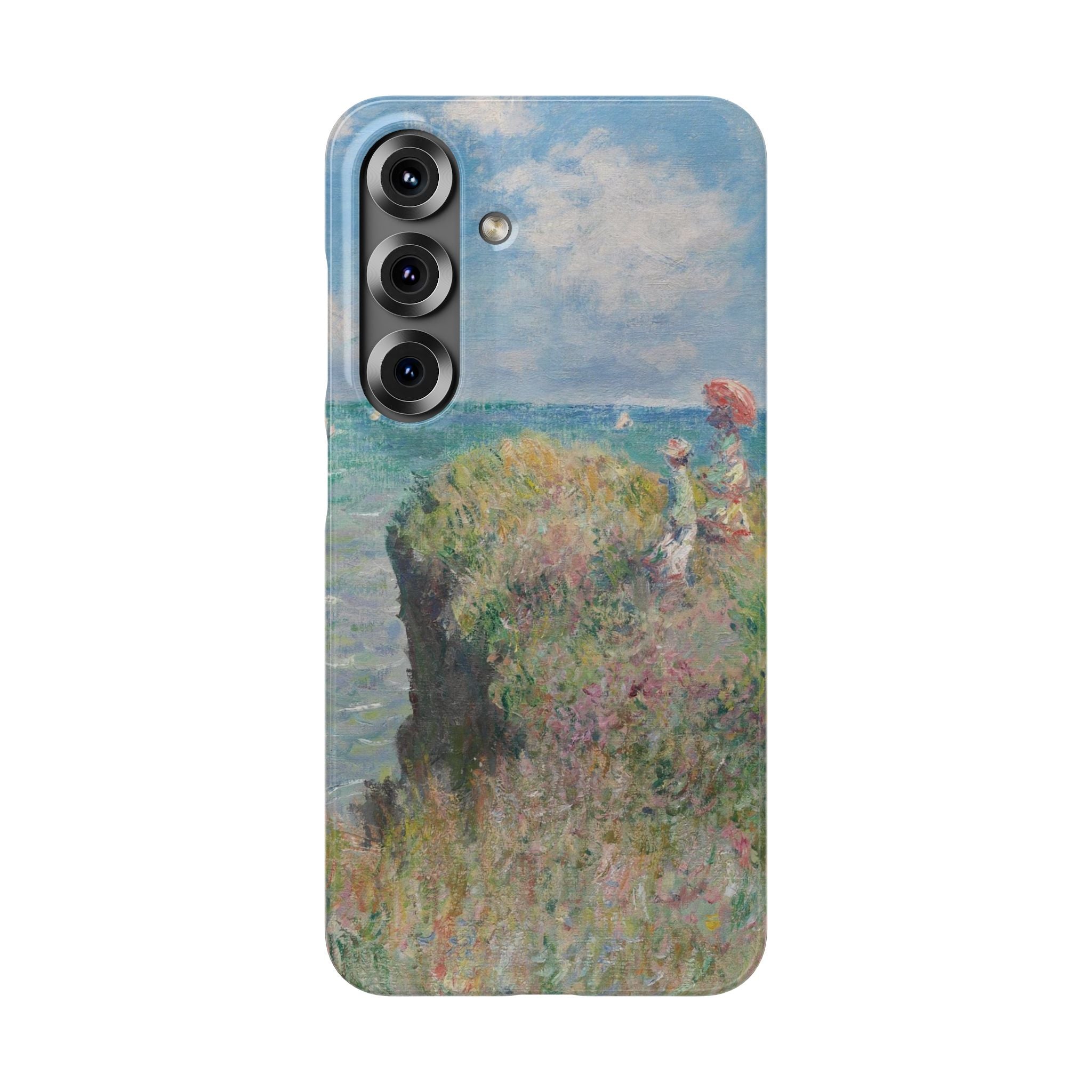 Cliff Walk at Pourville by Claude Monet - Samsung Slim Case
