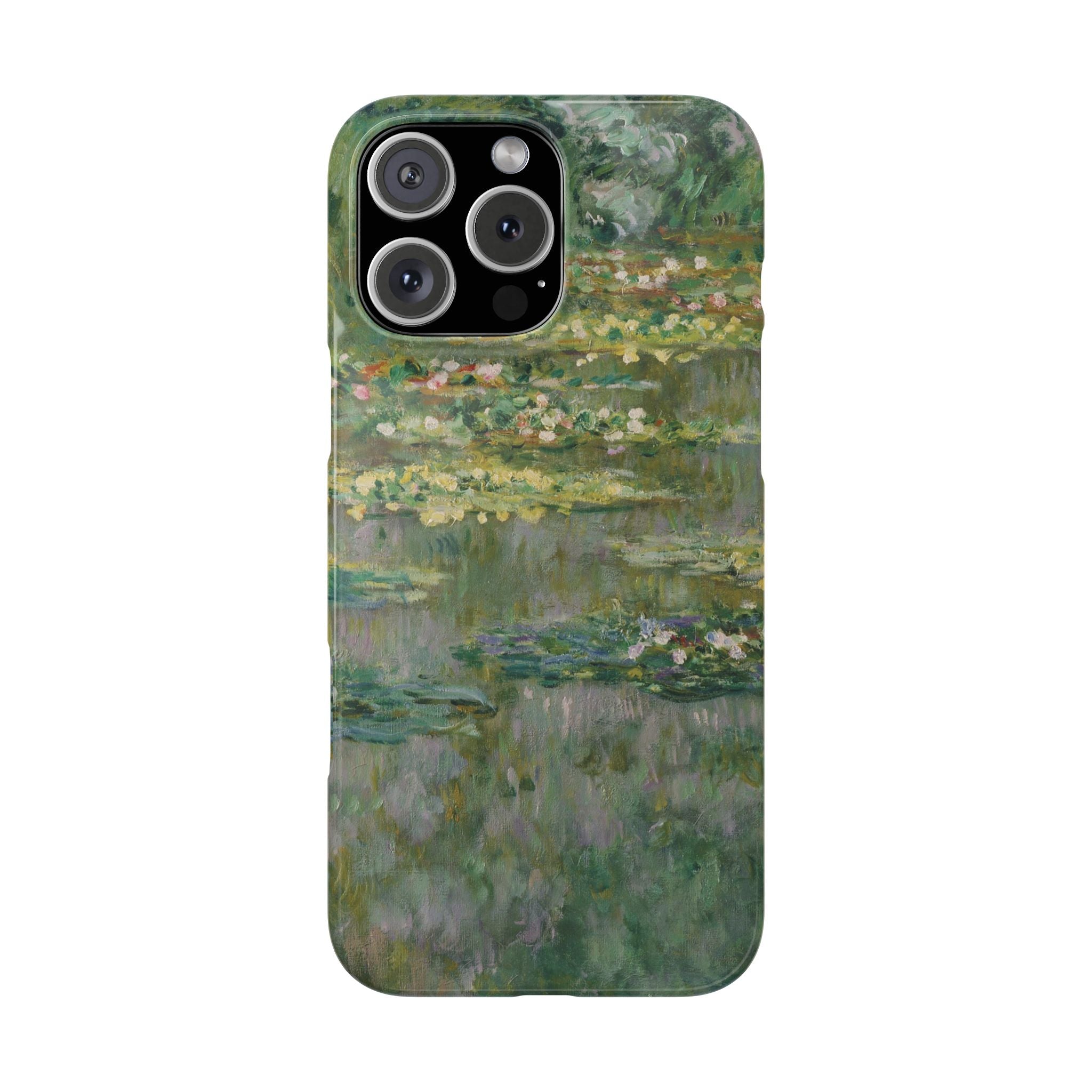 Le Bassin des Nymphéas by Claude Monet - iPhone Slim Case