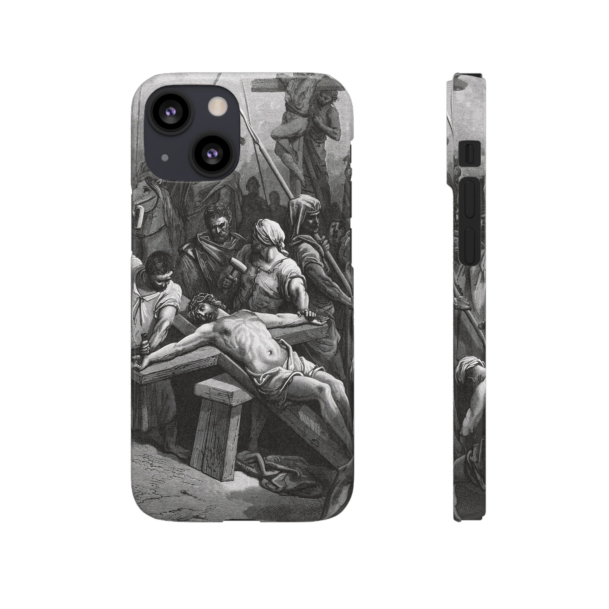 Crucifixion of Jesus by Gustave Doré - iPhone Slim Case