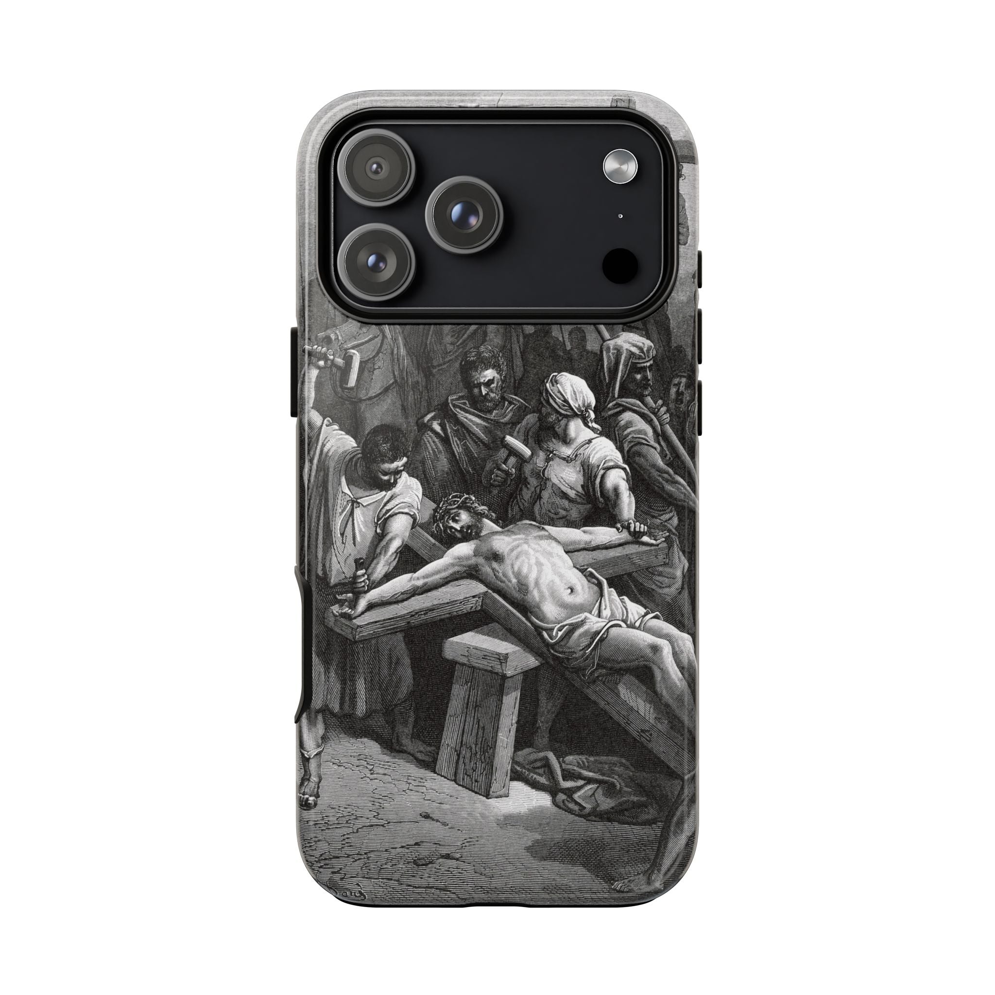 Crucifixion of Jesus by Gustave Doré - iPhone Tough Case