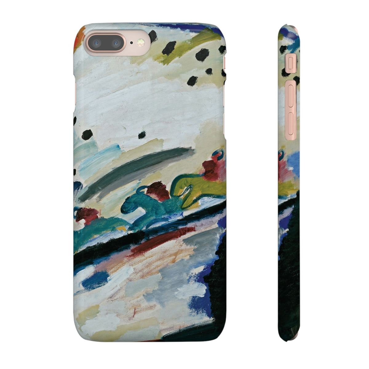 Romantic Landscape by Vasily Kandinsky - iPhone Slim Case