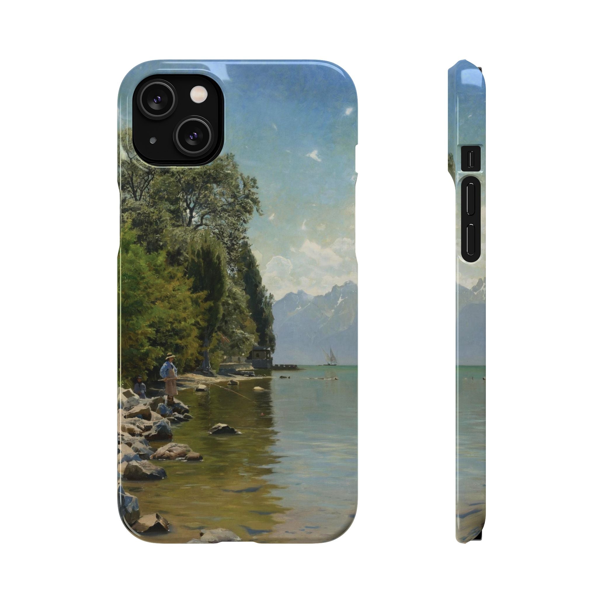 Lac Leman by Peder Mork Monsted - iPhone Slim Case