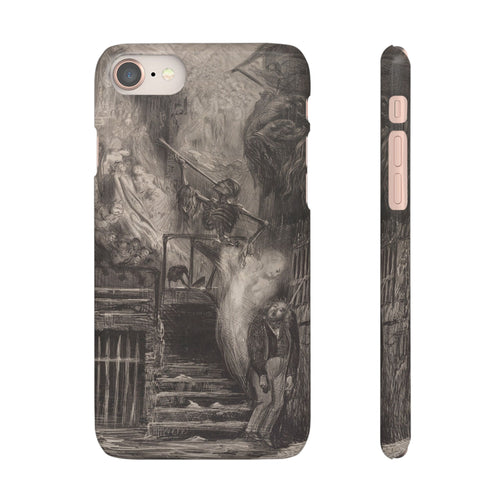 La Rue de la Vieille Lanterne (The Suicide of Gérard de Nerval) by Gustave Doré - iPhone Slim Case