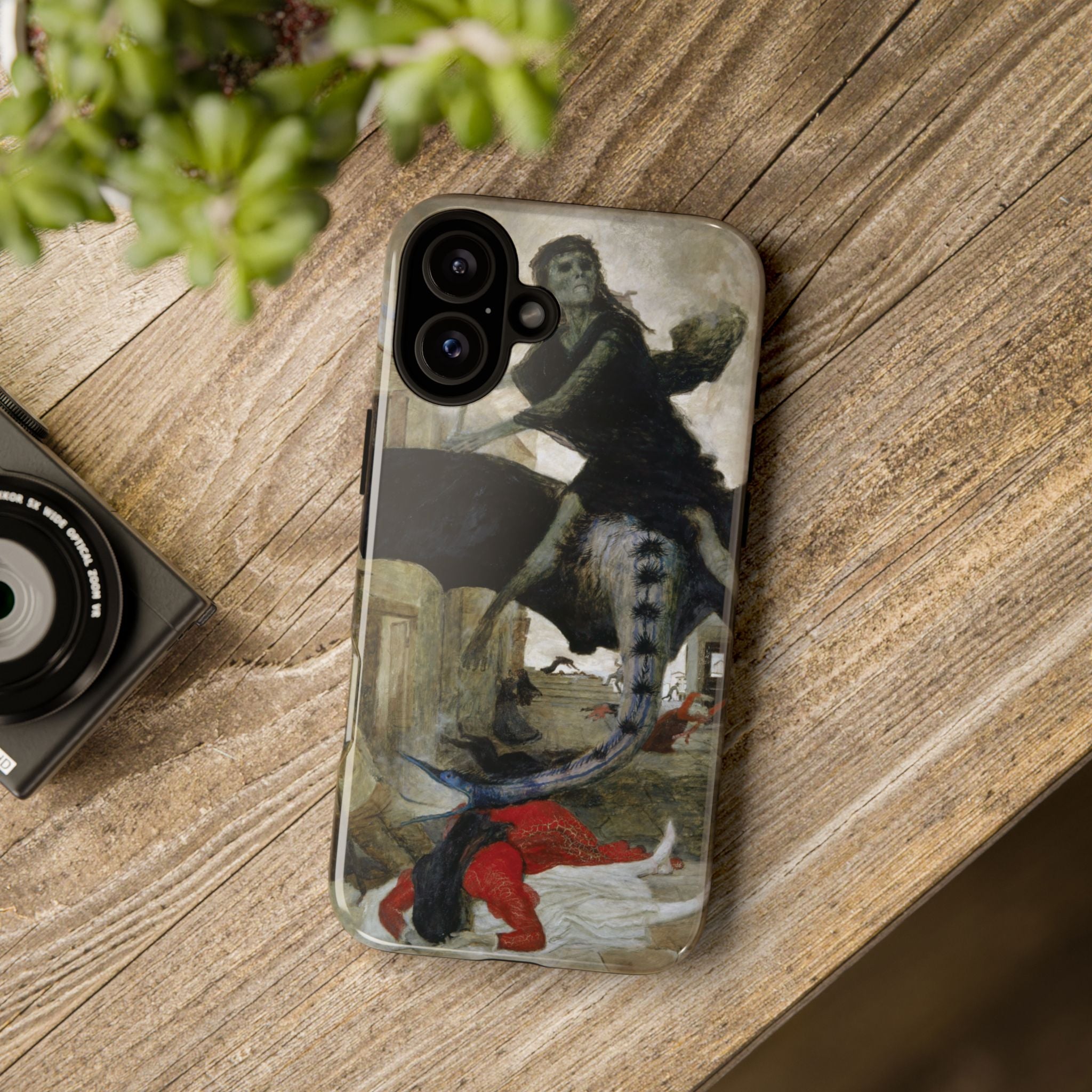 The Plague by Arnold Böcklin - iPhone Tough Case