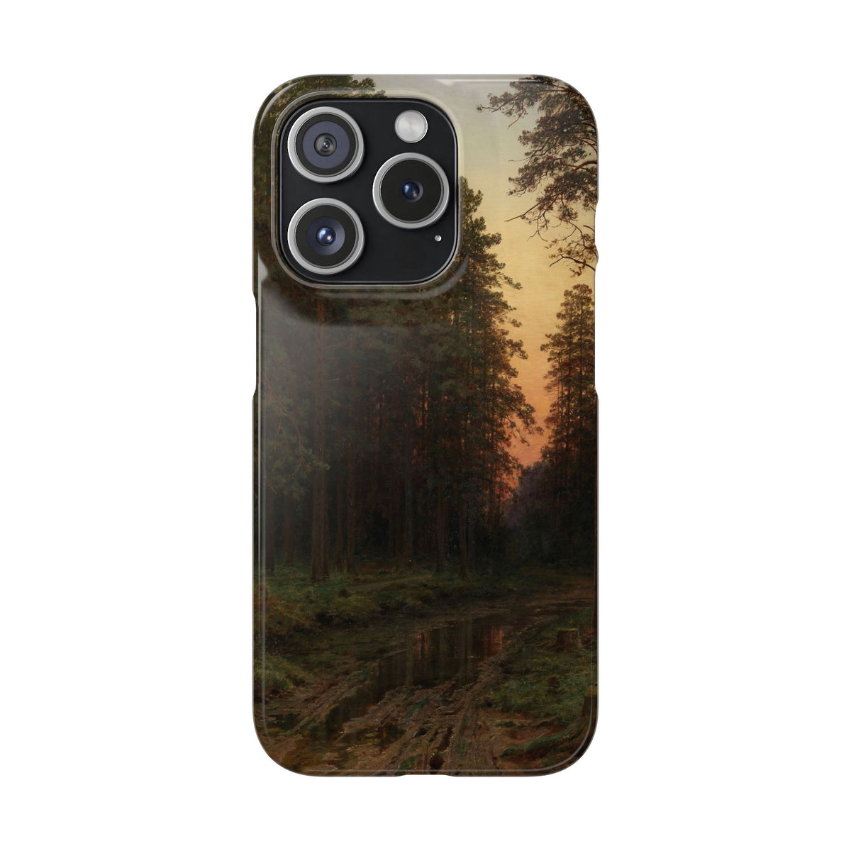 Evening Glow by Ivan Ivanovich Shishkin - iPhone Slim Case