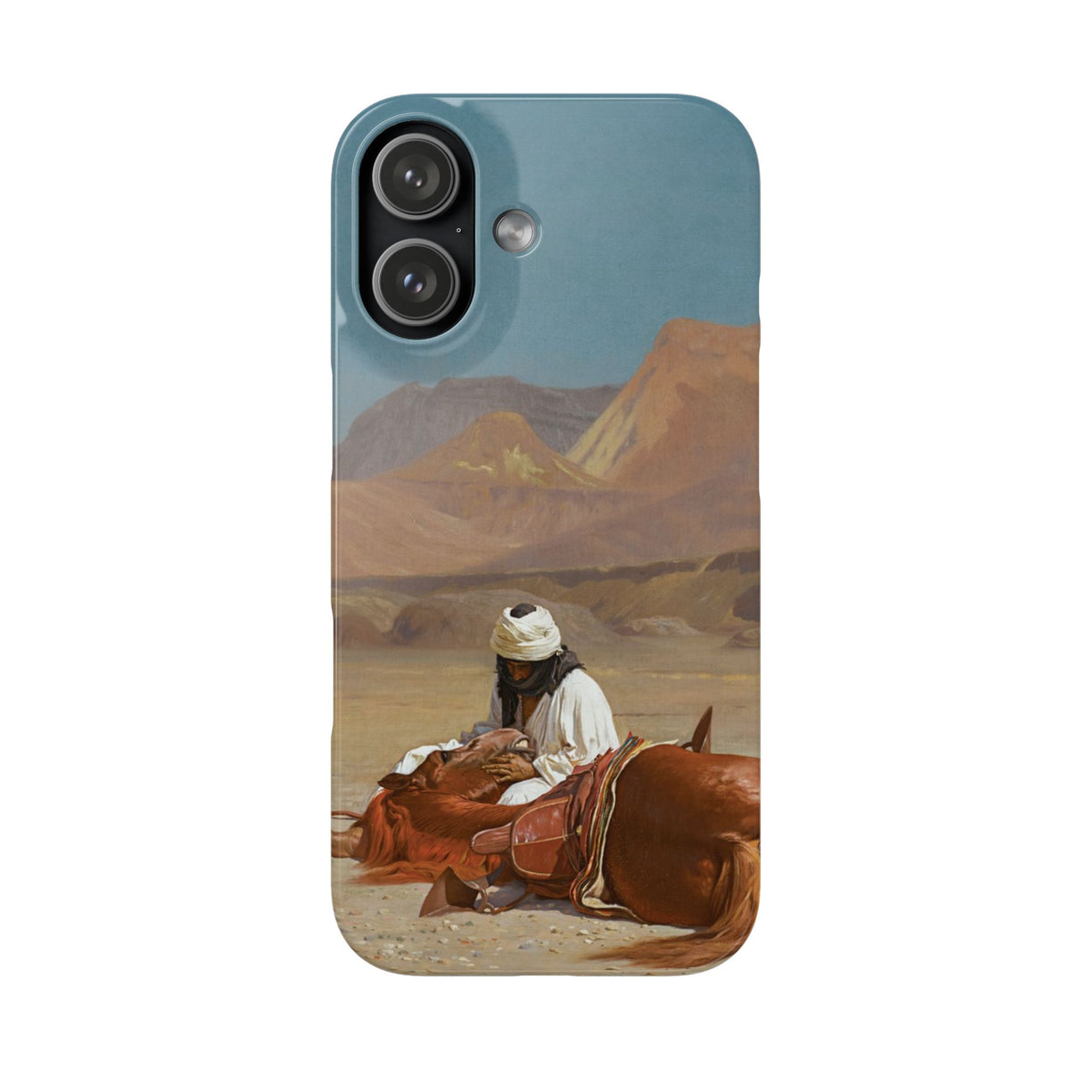 Rider and his Steed in the Desert by Jean-Leon Gerome - iPhone Slim Case