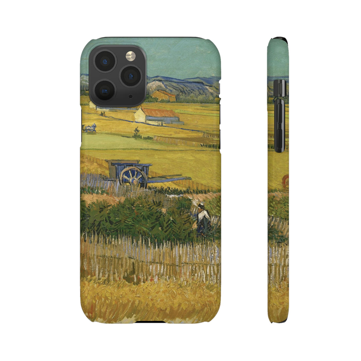 Harvest at La Crau by Vincent van Gogh - iPhone Slim Case