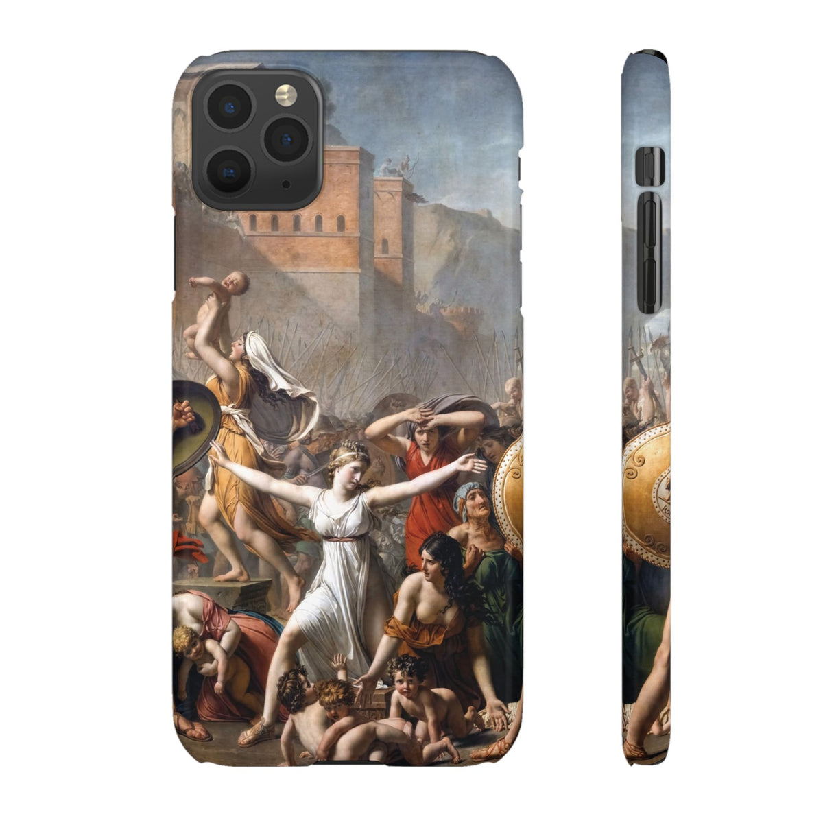 The Intervention of the Sabine Women by Jacques-Louis David - iPhone Slim Case