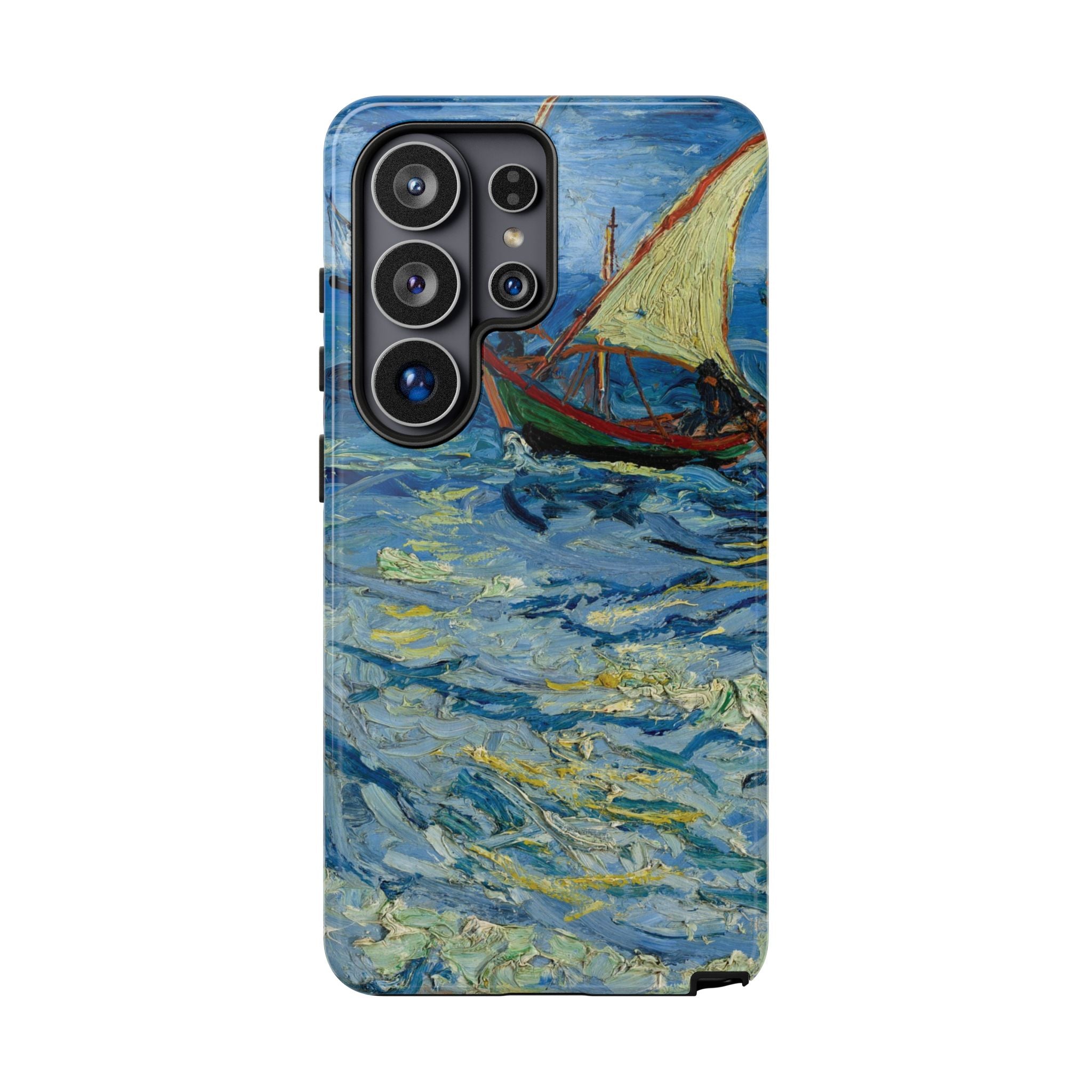 Fishing Boats at Sea by Vincent van Gogh - Samsung Tough Case