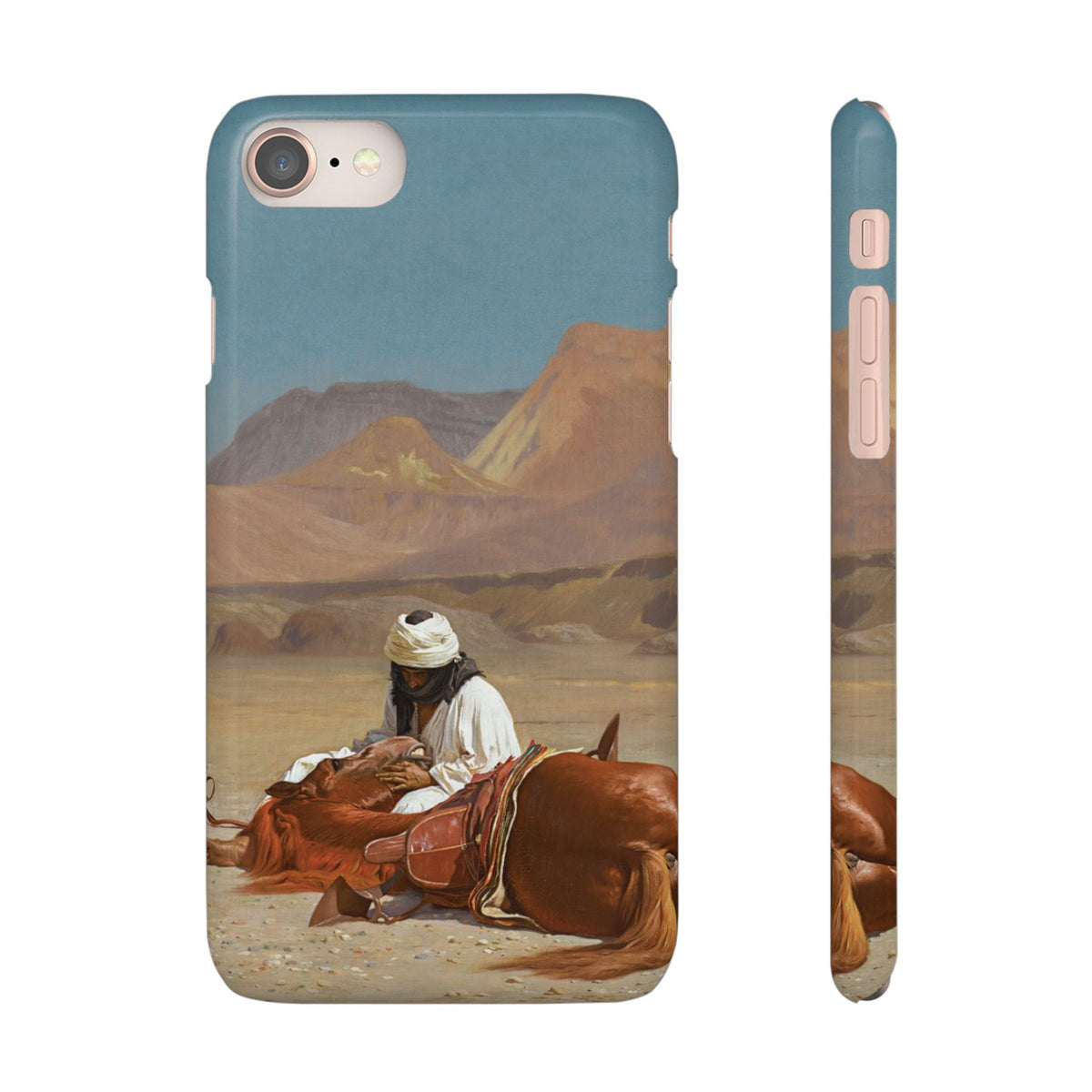 Rider and his Steed in the Desert by Jean-Leon Gerome - iPhone Slim Case