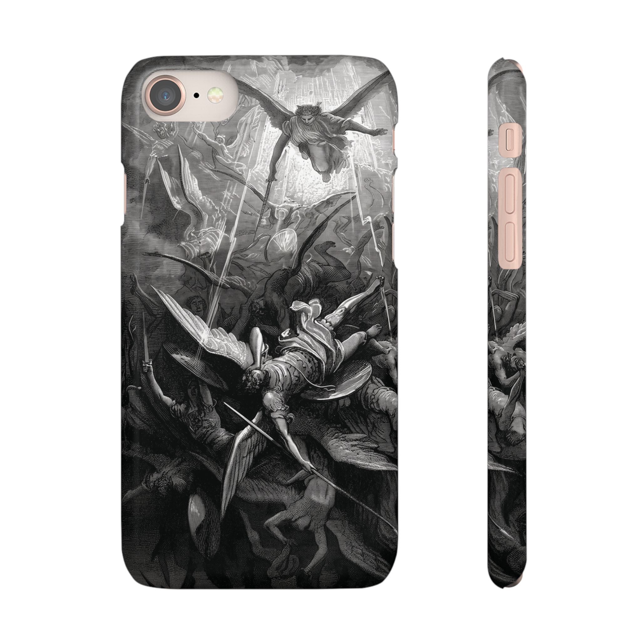Paradise Lost | The Battle in Heaven by Gustave Doré - iPhone Slim Case
